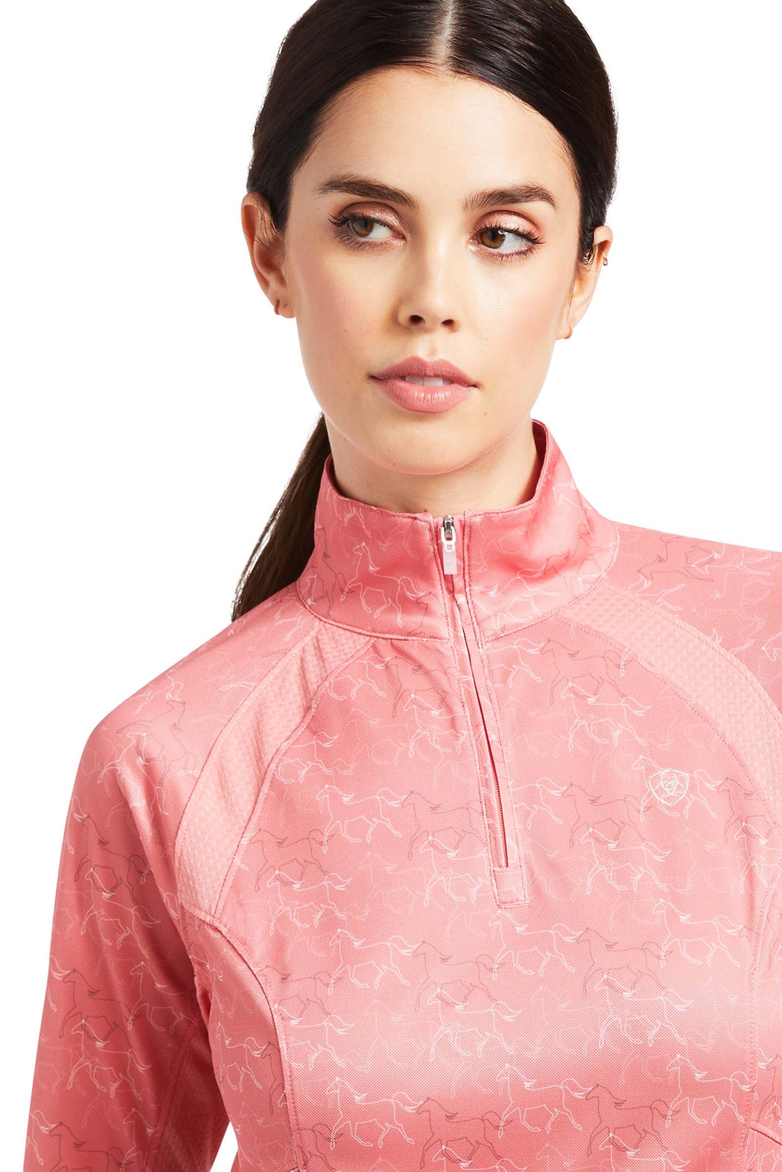 Ariat Sunstopper 2.0 Maglia basic con zip a 1/4 da donna