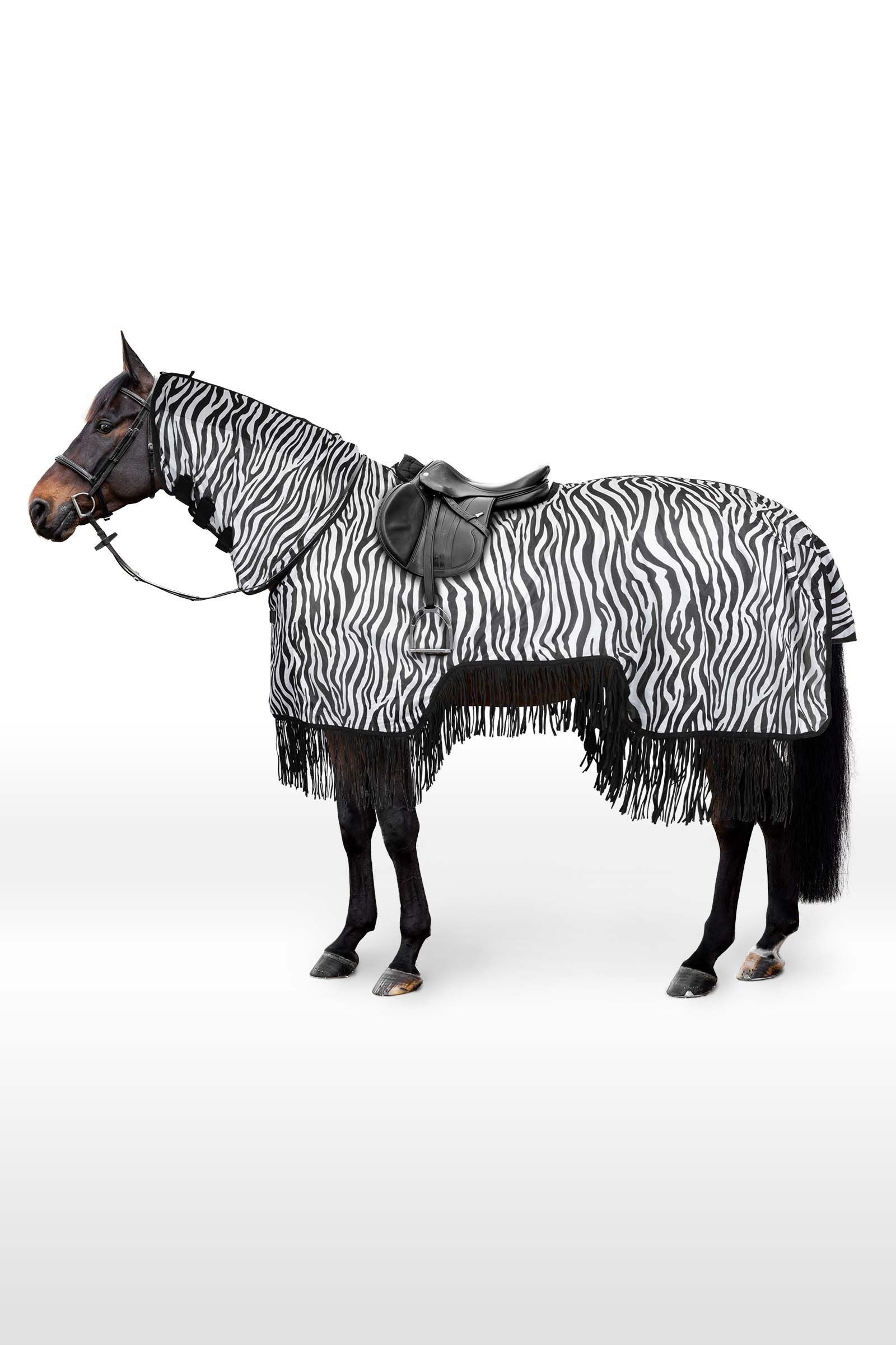 Horze Defender Coperta da equitazione con frange