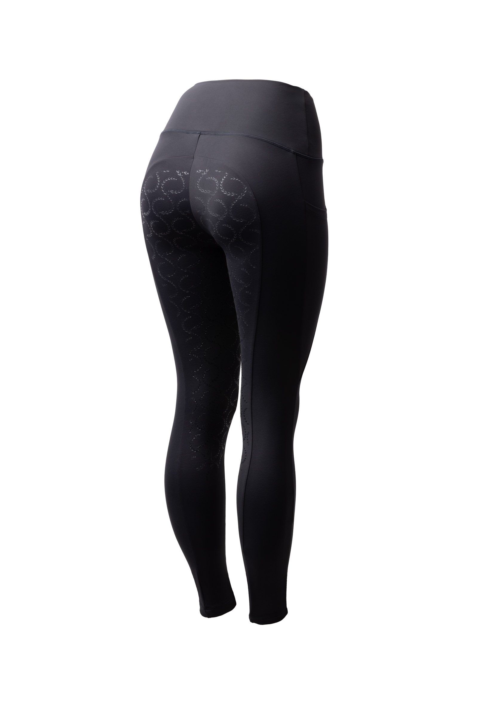 dark nay Horze Gillian Leggings termiche da donna con pieno grip