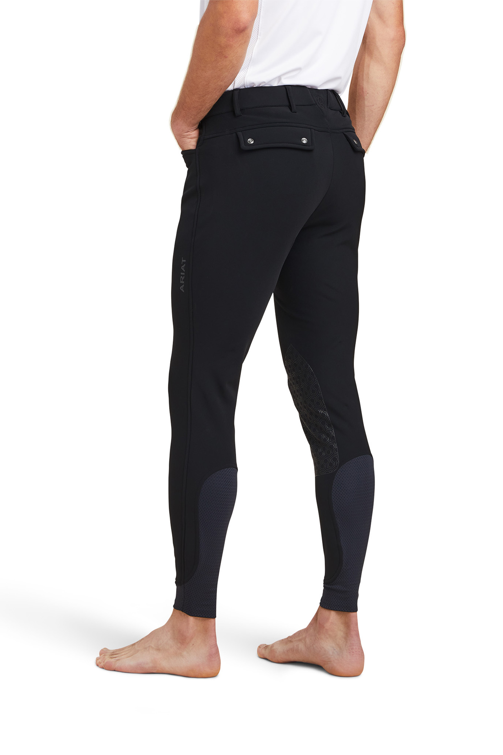 Pantaloni da equitazione con toppa al ginocchio isolati Ariat Tri Factor Frost da uomo