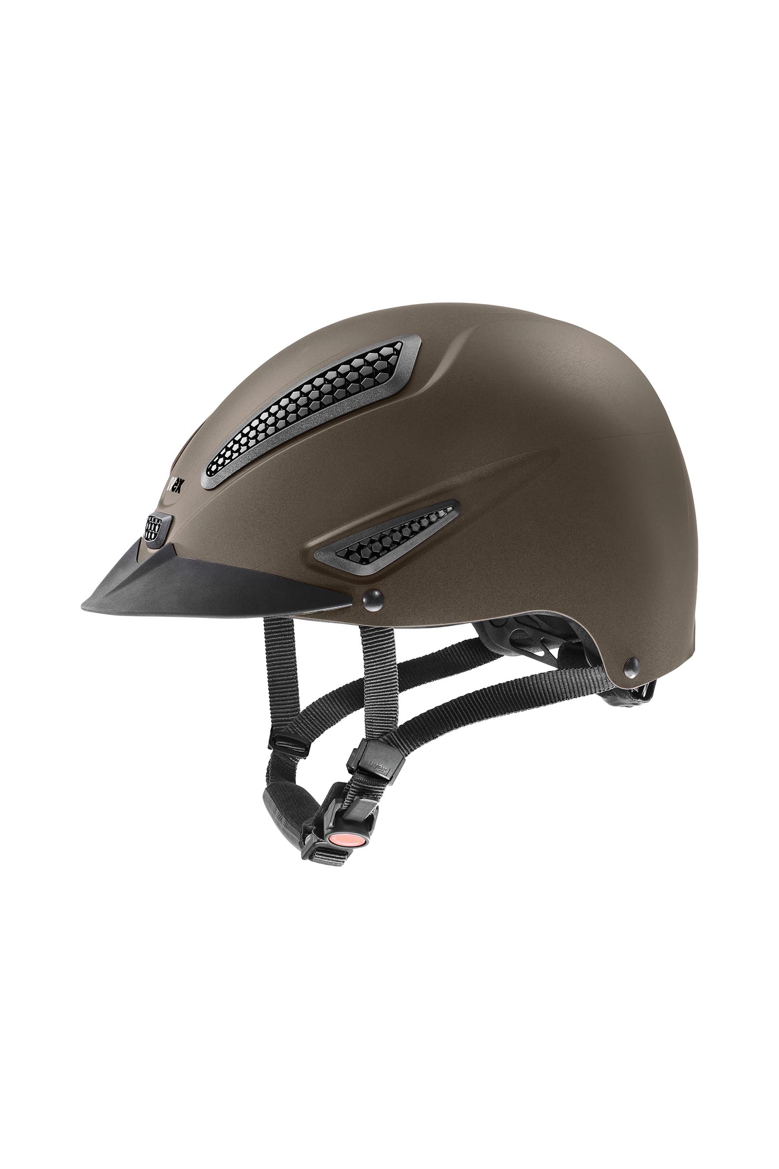 brown mat Uvex Perfexxion III Casco da equitazione