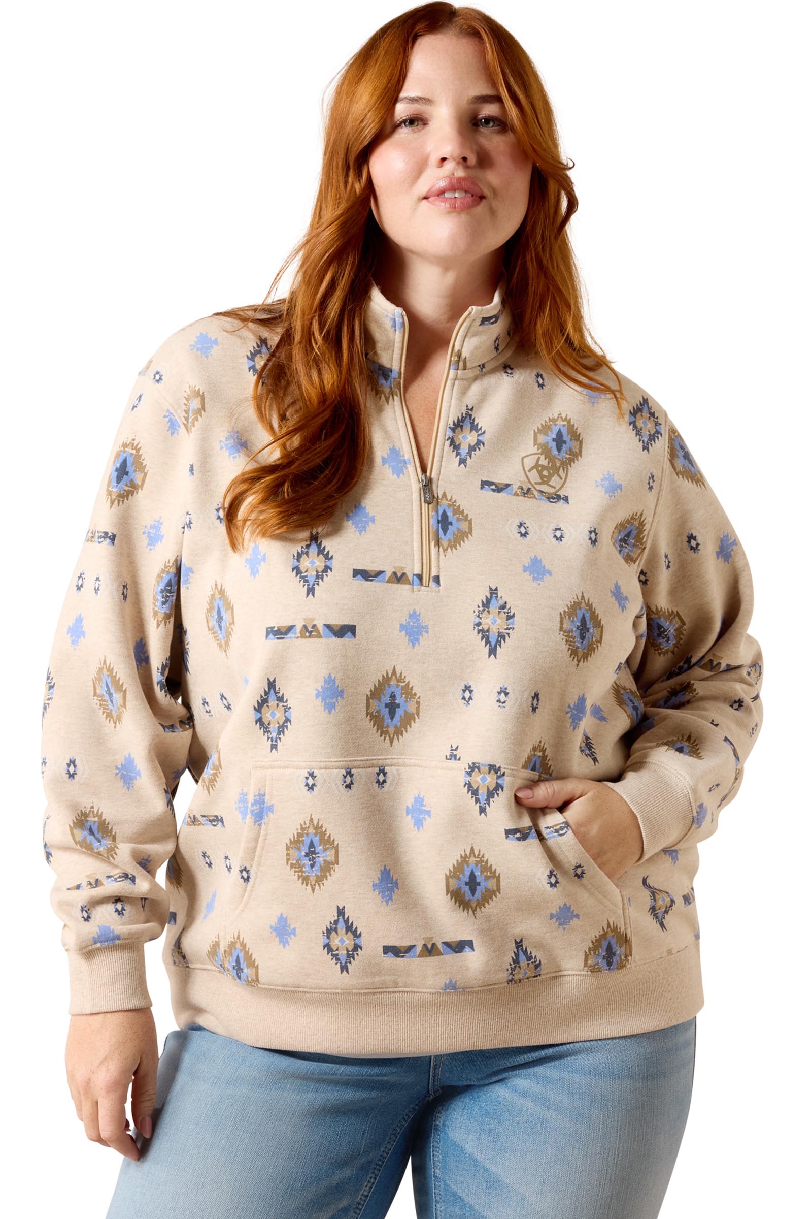 Ariat Felpa Sapphire 1/2 zip da donna