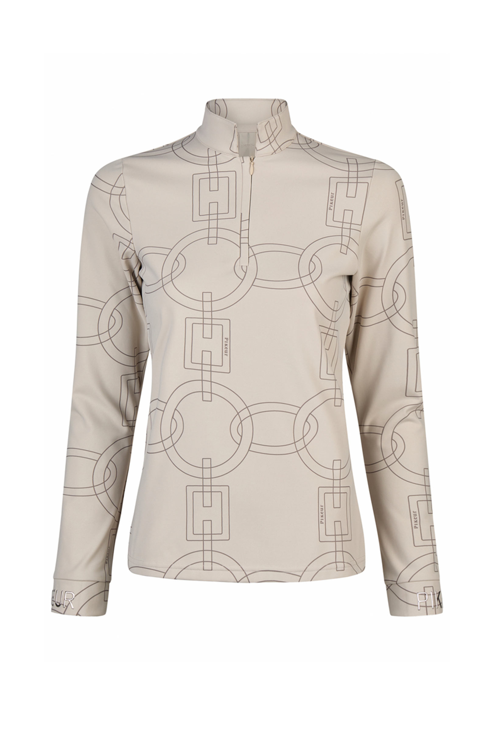 Pale Grey Pikeur Selection maglia donna con zip