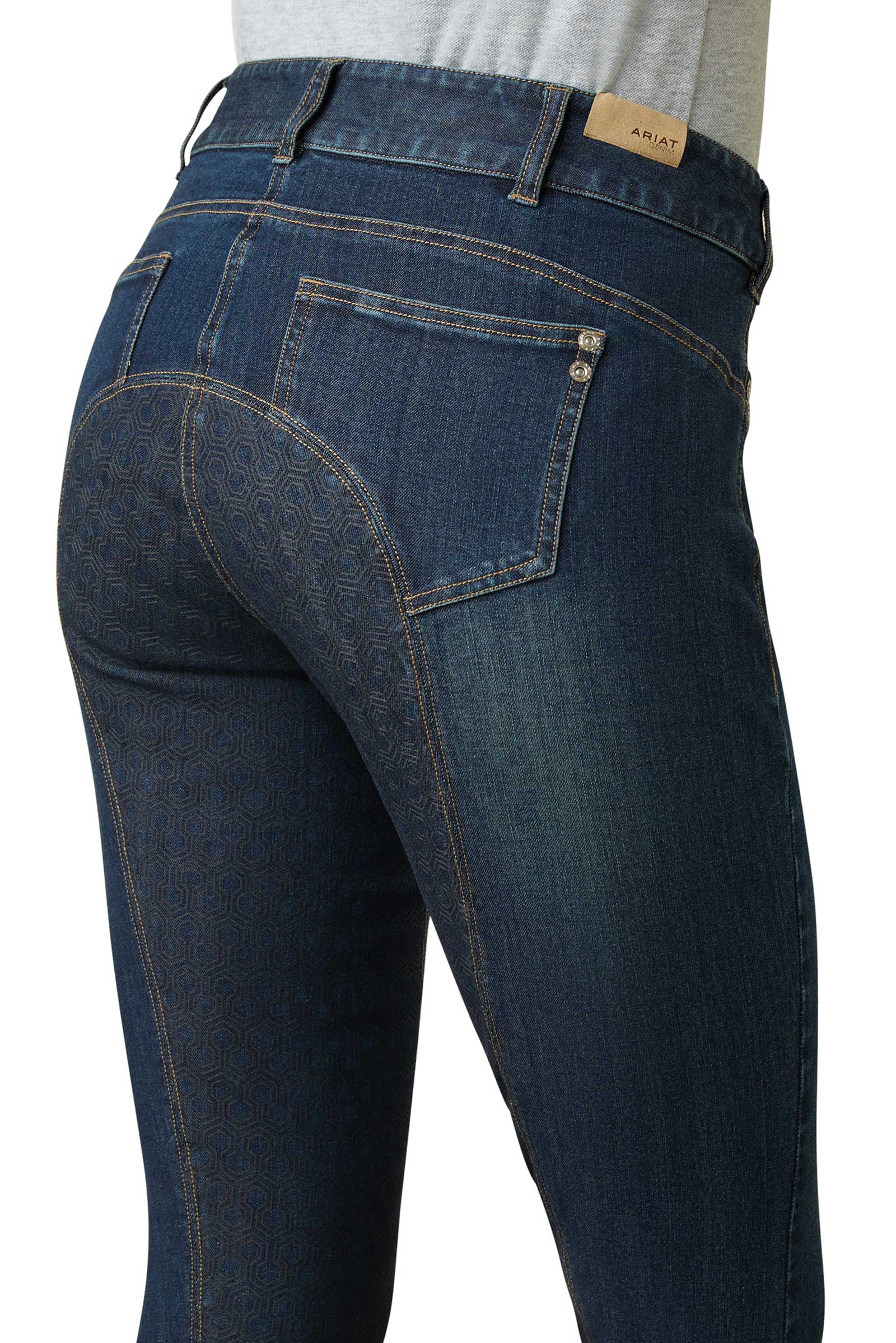 Ariat Halo Denim Pantaloni da equitazione donna con seduta intera