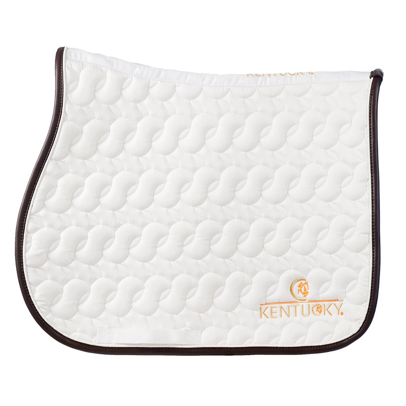 White/White/Brown Sottosella Kentucky Horsewear Absorb