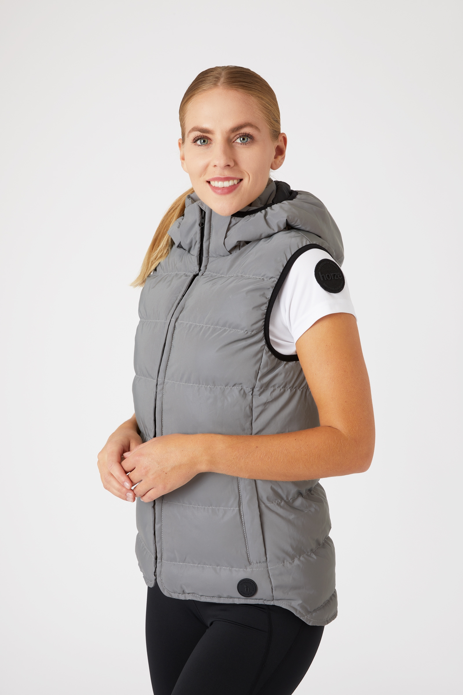Horze Gilet imbottito riflettente da donna