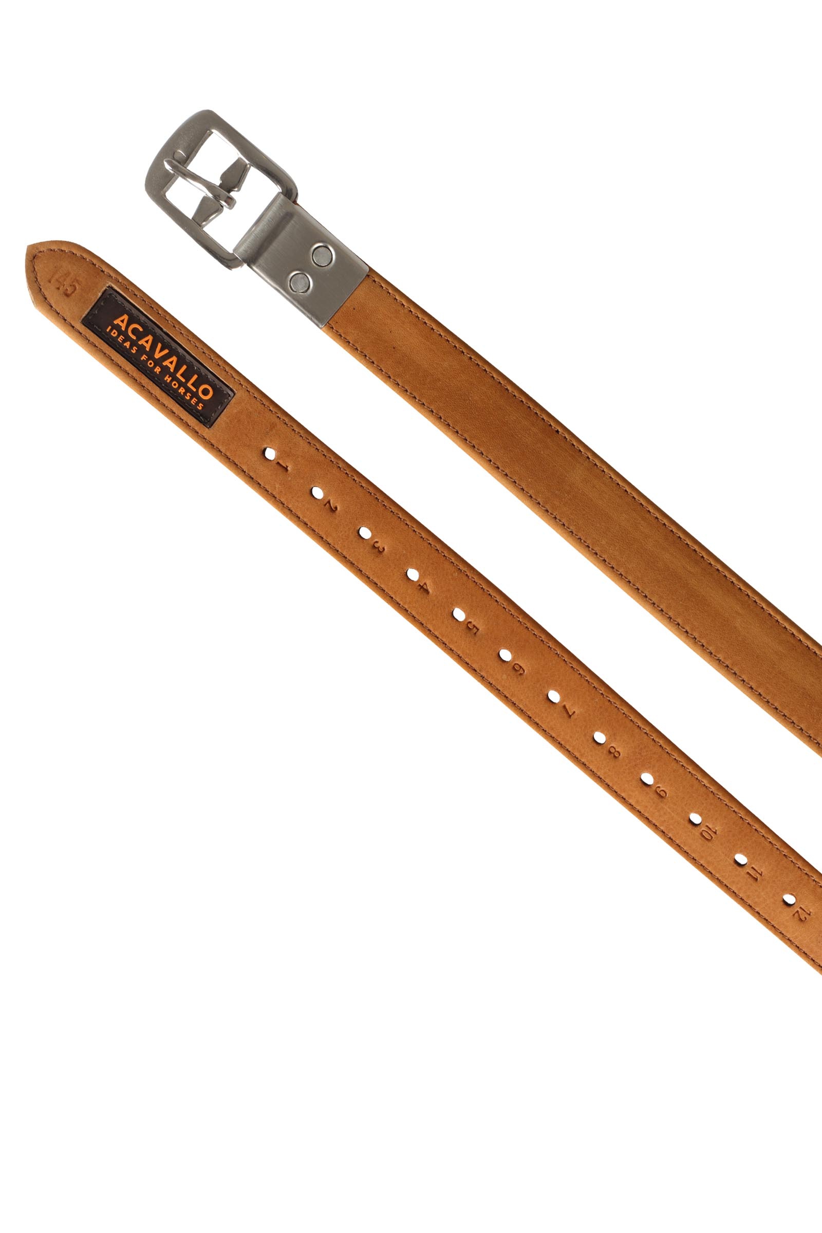Cognac Acavallo Staffili in pelle di vitello con fibbia incassata