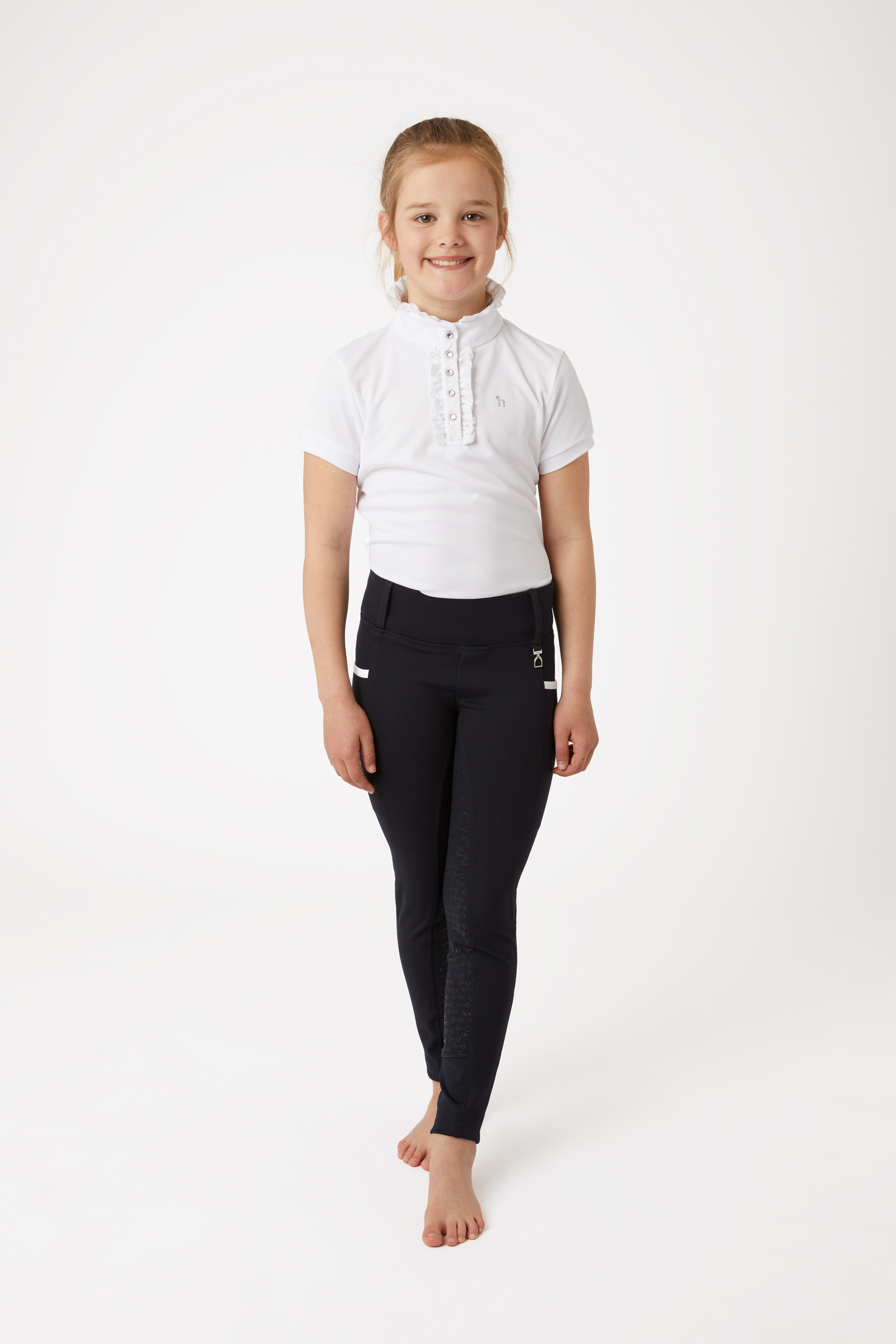 Horze leggins a vita alta Lucinda per bambini con full seat in silicone