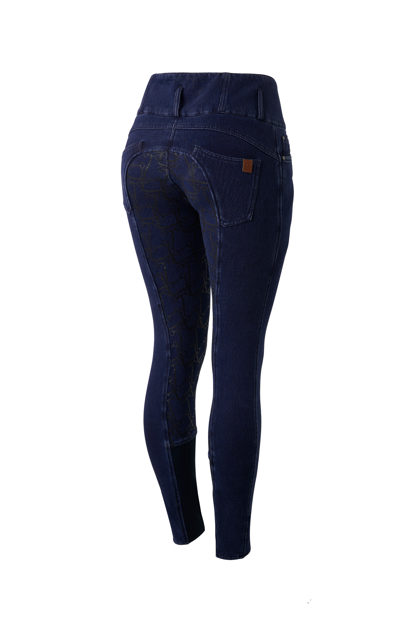 Horze Kacy Pantaloni da equitazione in thermo denim con full seat da donna