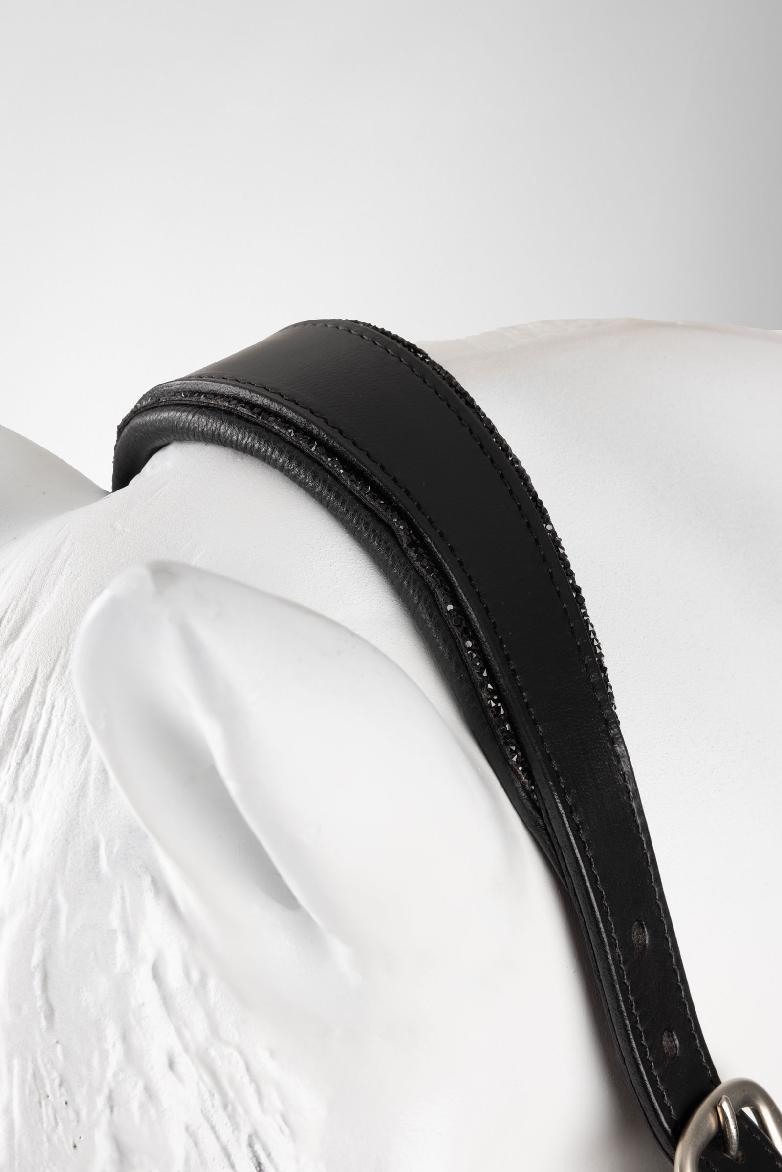 Horze Dynasty Cavezza in cuoio & longhina in corda set