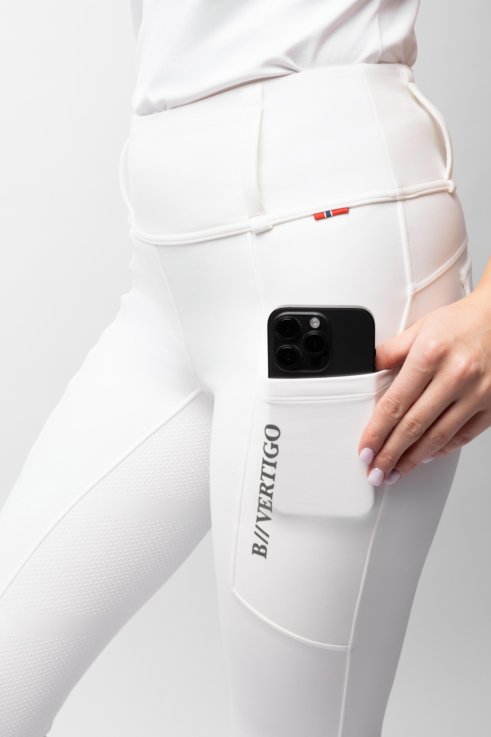 B Vertigo Chiara Pantaloni da equitazione con piena in silicone con compressione e design ibrido  