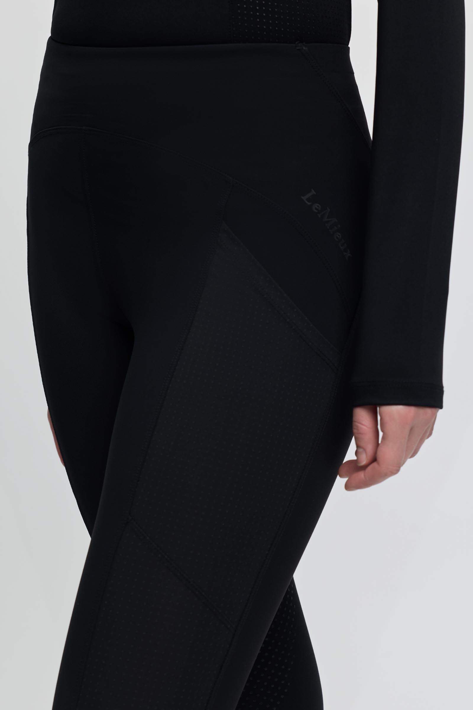 LeMieux Airflow pantaloni da equitazione donna pull on con seduta integrale