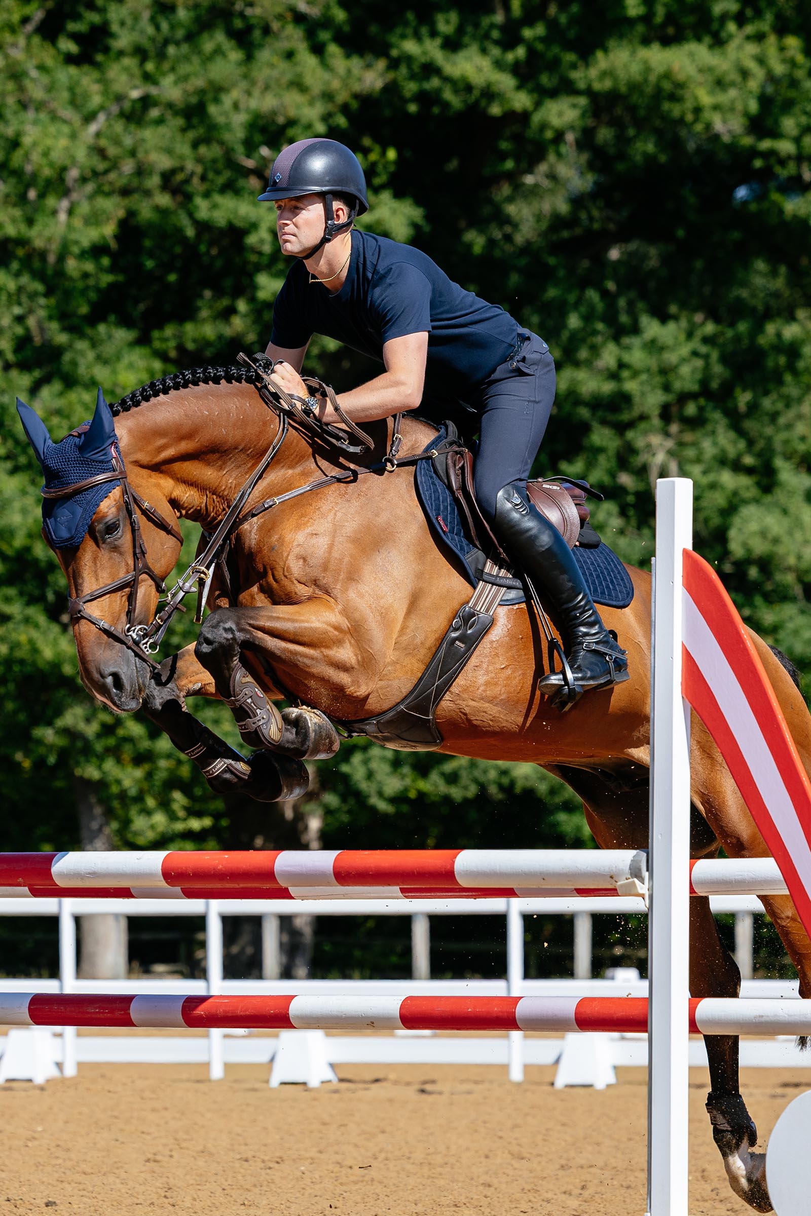 LeMieux Suede Close Contact sottosella salto ostacoli