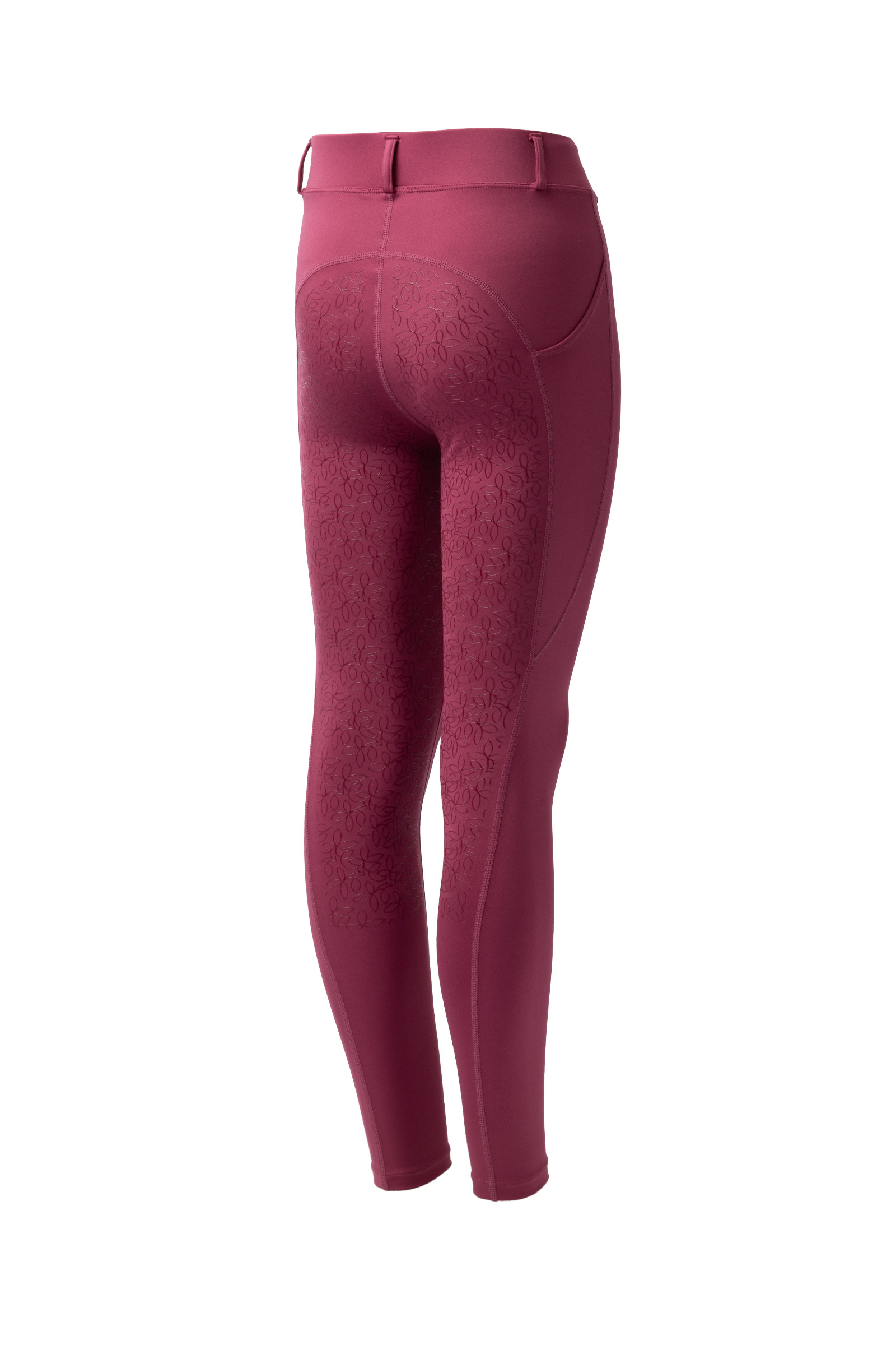 dry rose Horze Dea Leggins da equitazione per bambini con sella piena