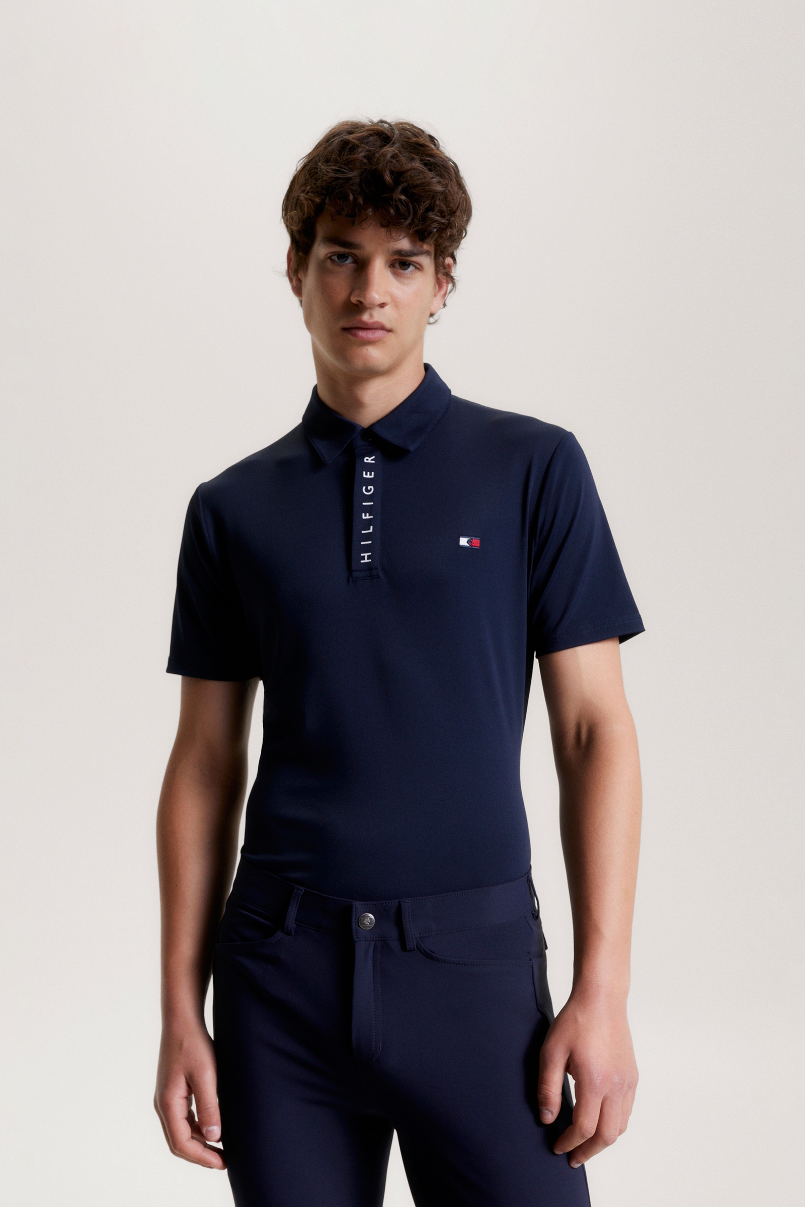 Polo Tommy Hilfiger Equestrian Harlem a maniche corte con logo