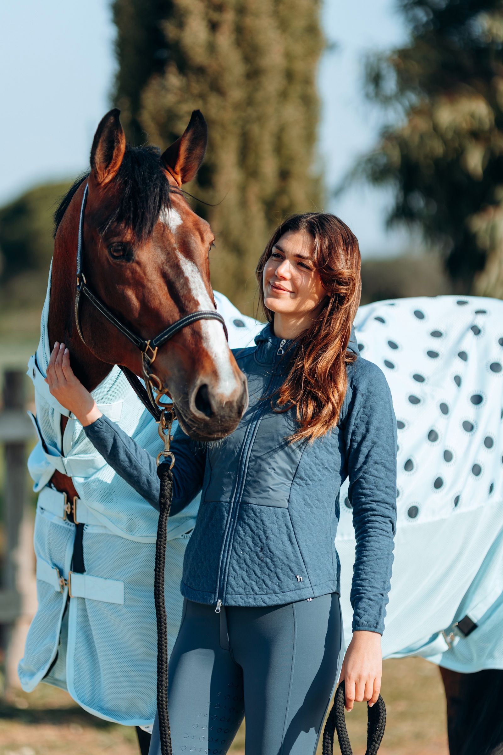 Horze Sabine Felpa ibrida con cappuccio da donna