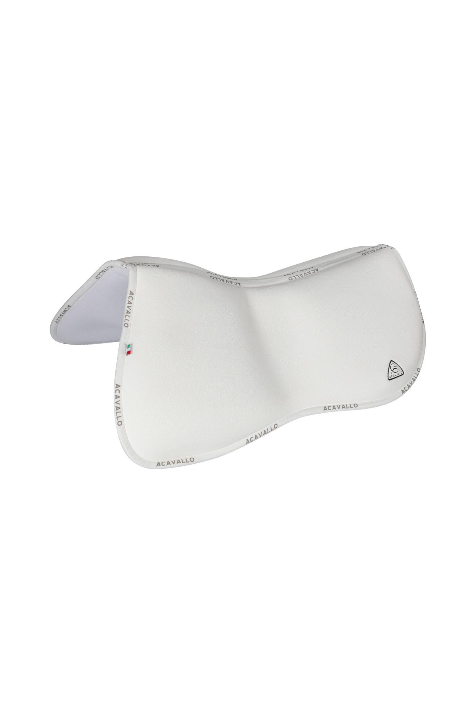 White Acavallo mezzo sottosella Classic in memory foam scamosciato con rialzo posteriore  