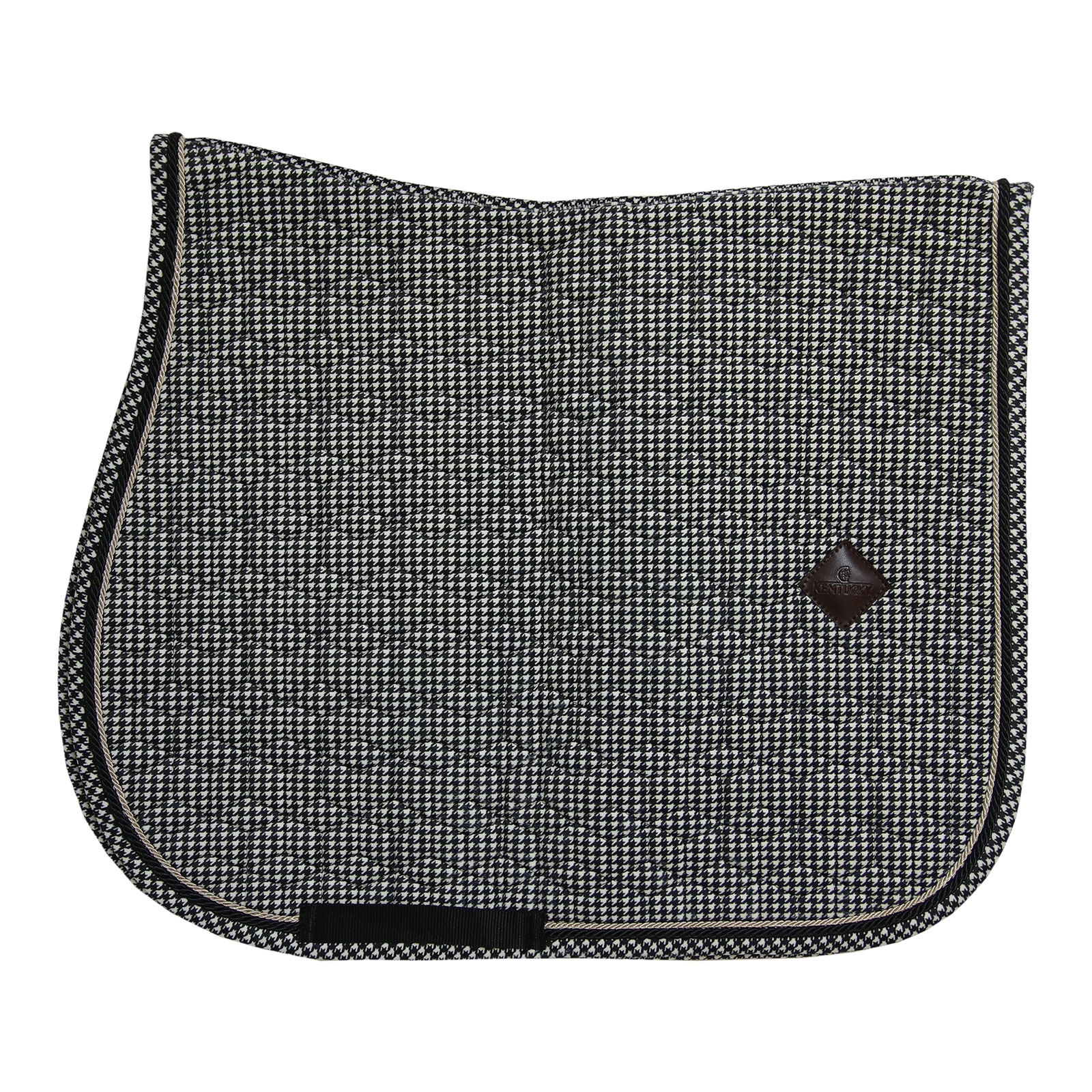 Black Kentucky Horsewear Jumping Pad Pied-de-poule