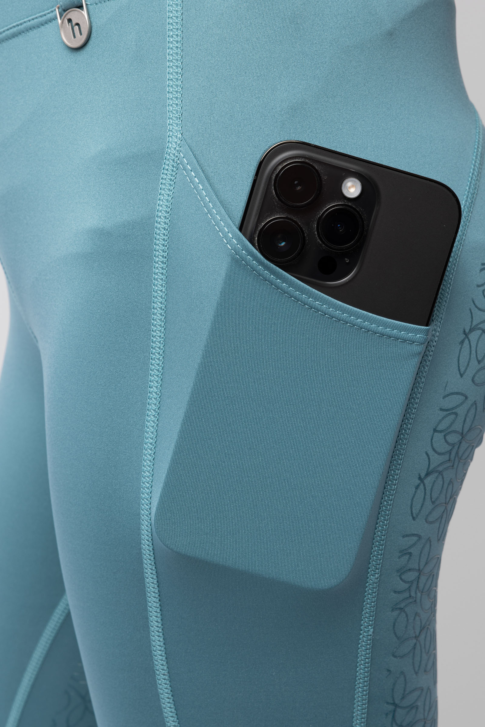 Horze Dea Leggins da equitazione per bambini con sella piena