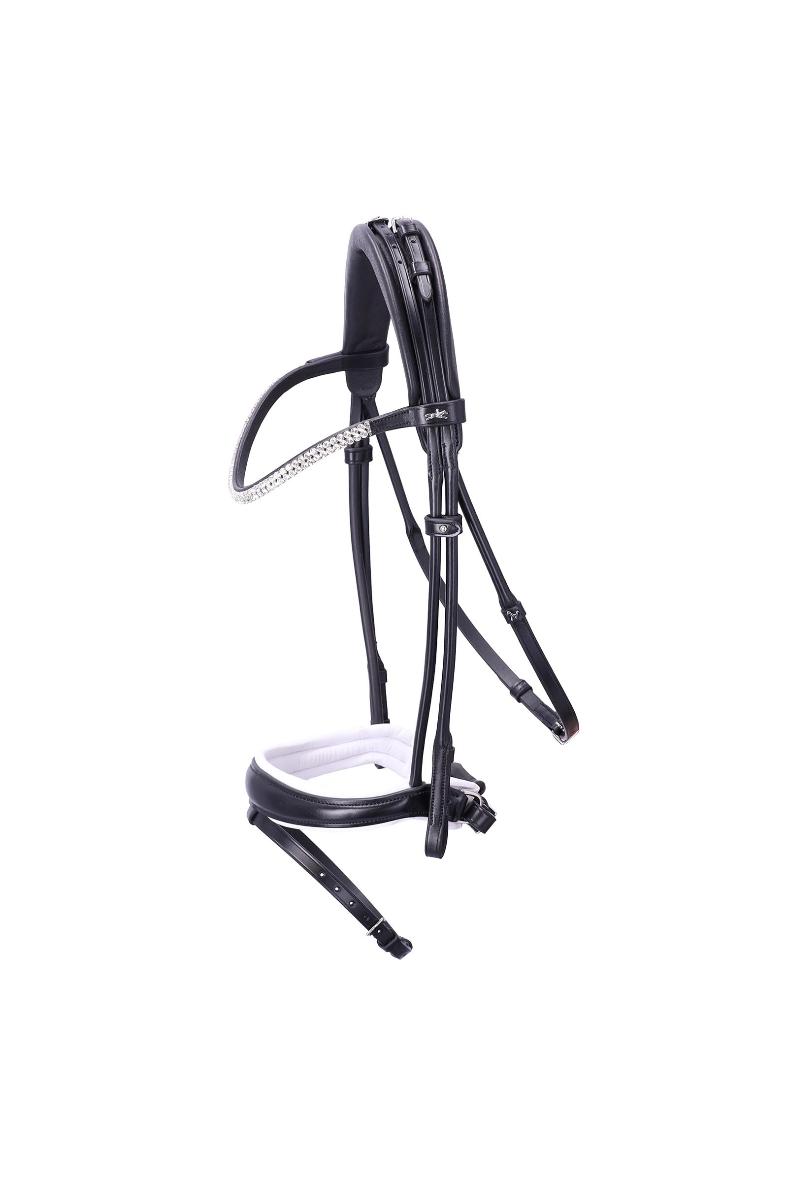 black/white/silver Schockem&ouml;hle Sports Satchmo Bridle - Isabell Werth Collection