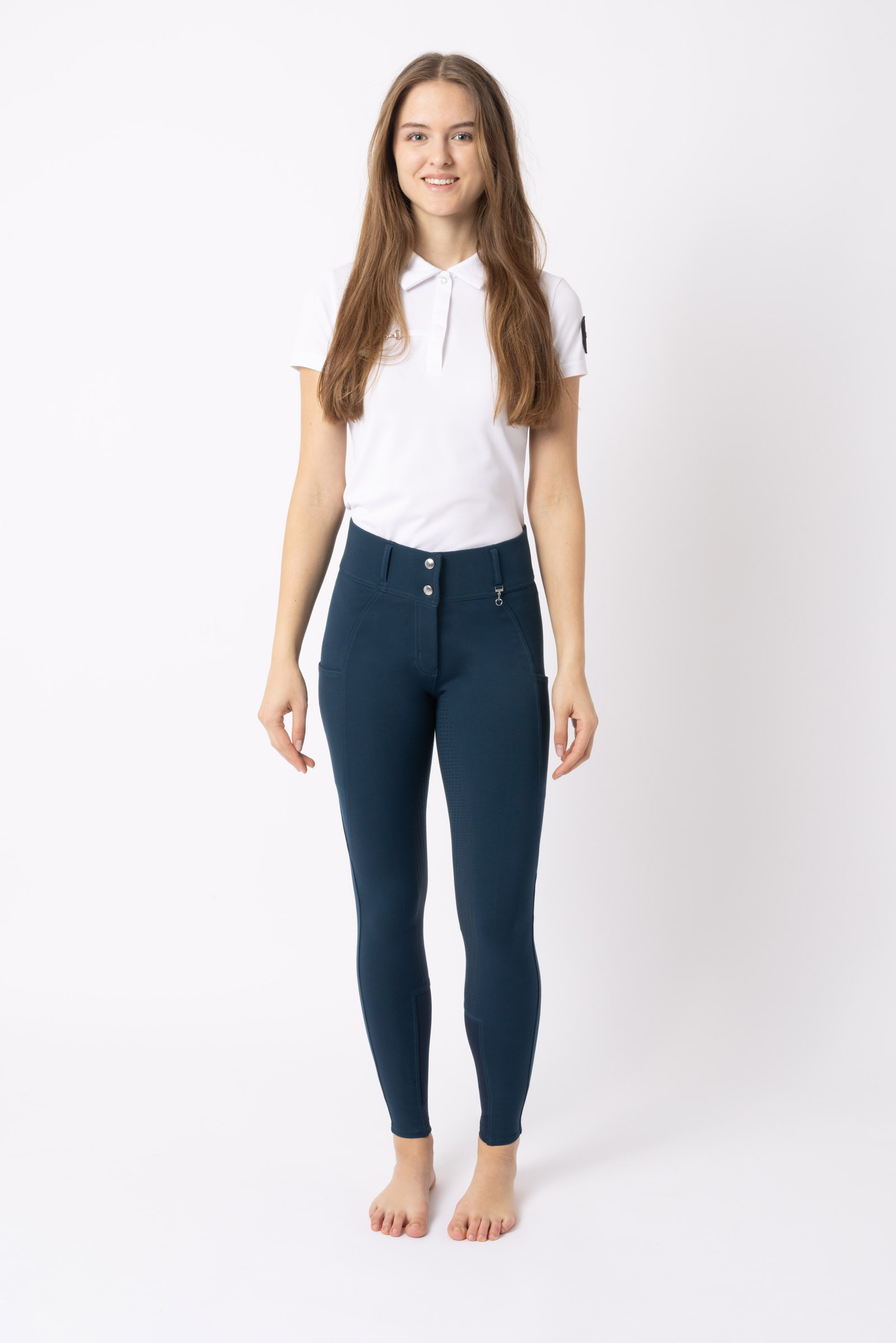 Pantaloni da equitazione Madeline con grip completo da donna
