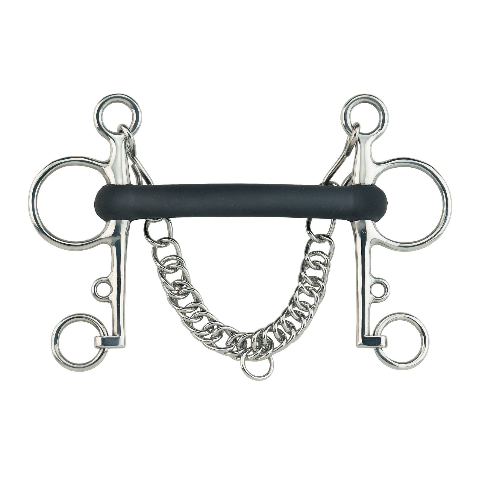 Sprenger Morso Pelham in gomma flessibile e acciaio inossidabile