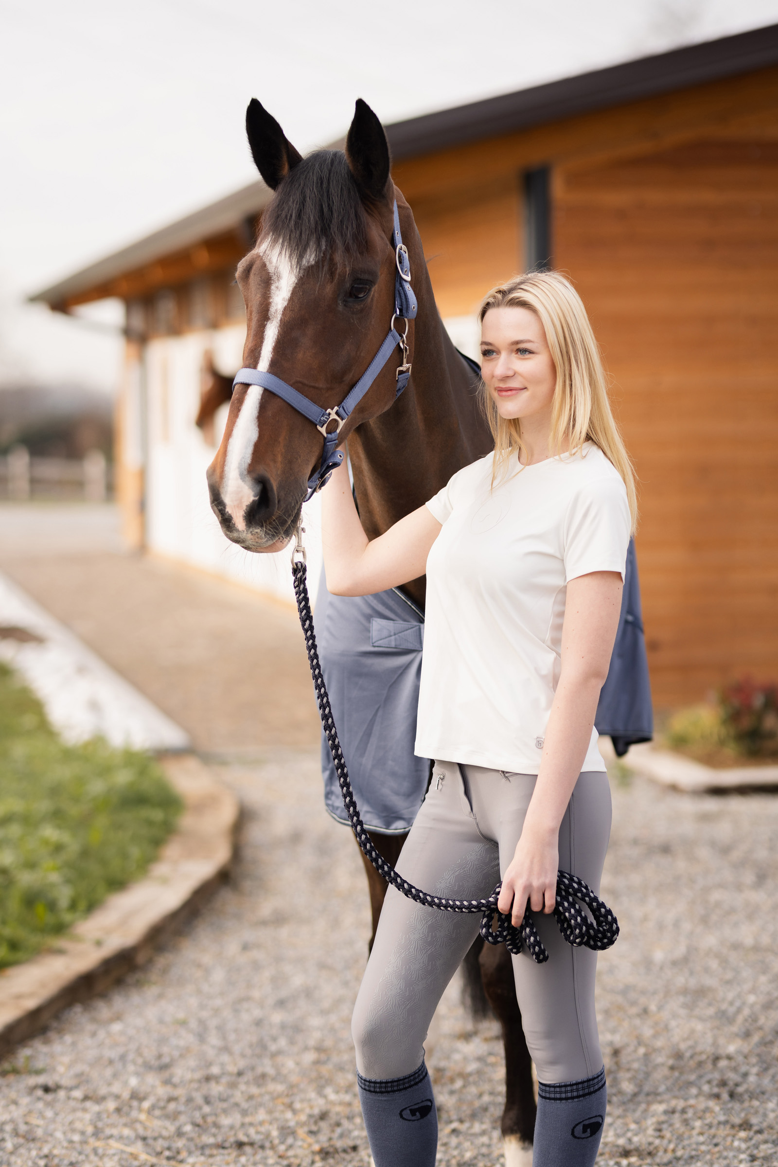 Horze Arina Pantaloni da equitazione con full grip da donna