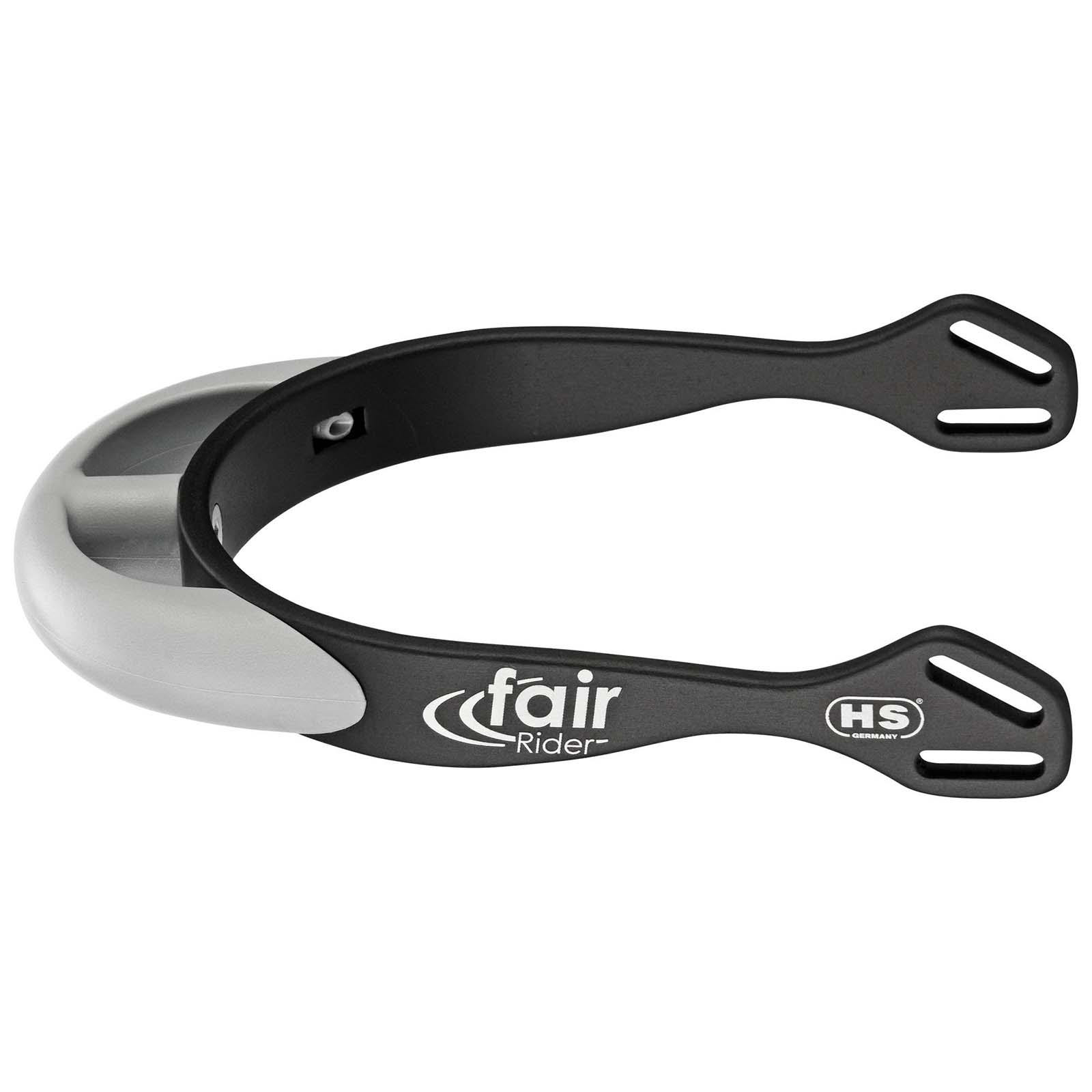 Black/Silver Sprenger FairRider Speroni in alluminio con collo arrotondato 20 mm