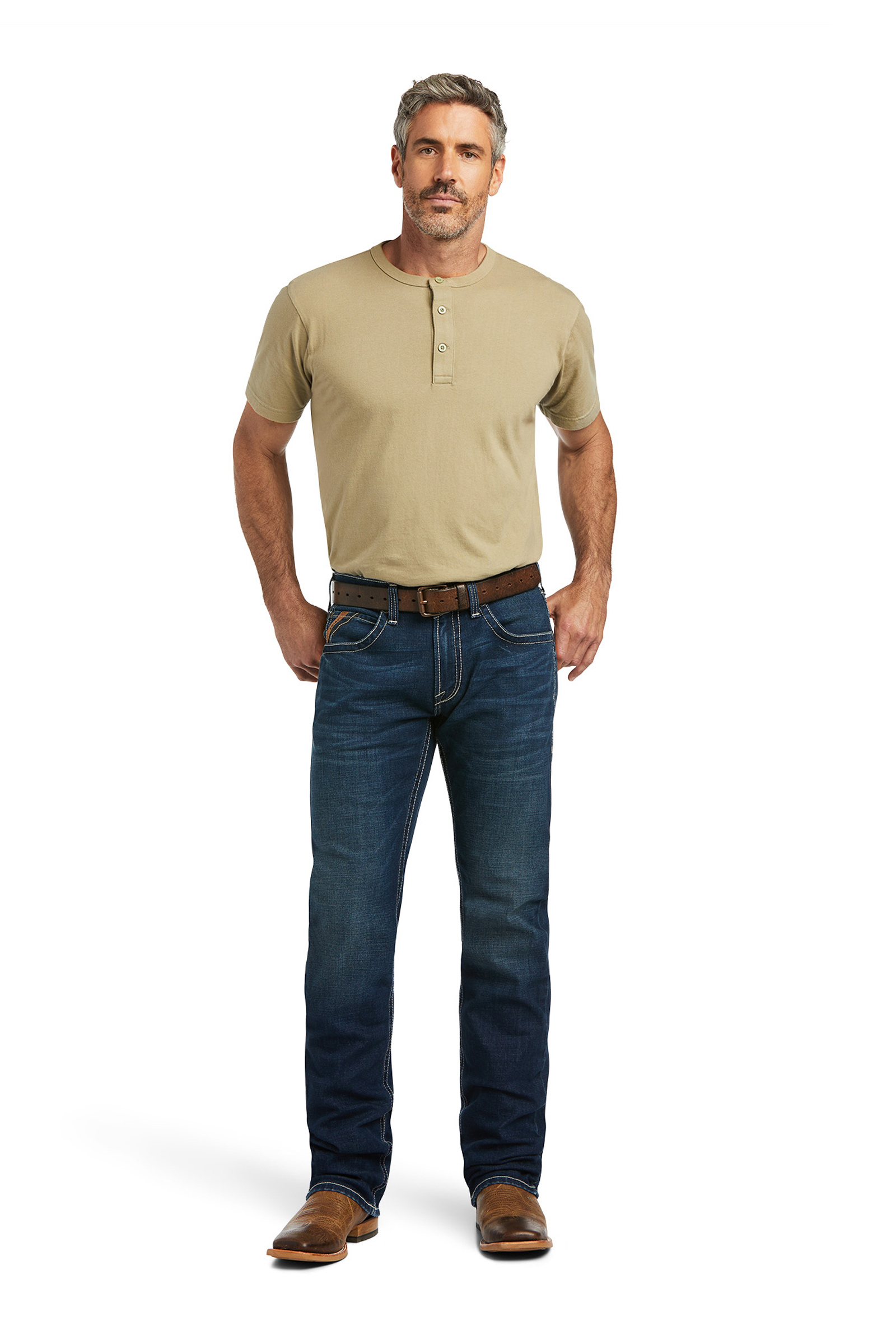 Ariat M5 Straight Stretch Remming Jeans a gamba dritta stackable