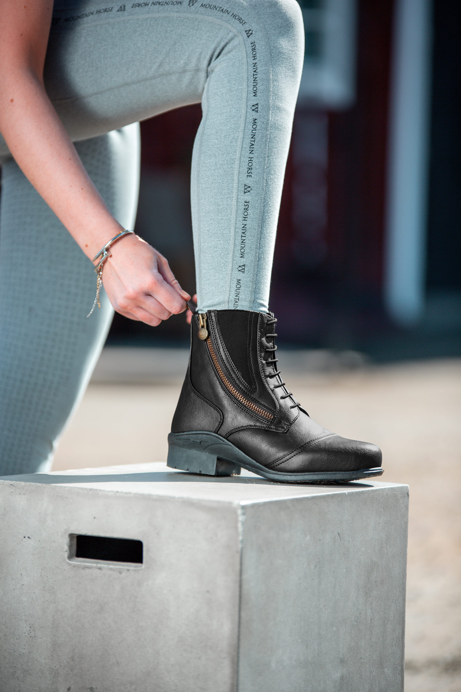 Mountain Horse Veganza Stivaletti Paddock con zip laterale