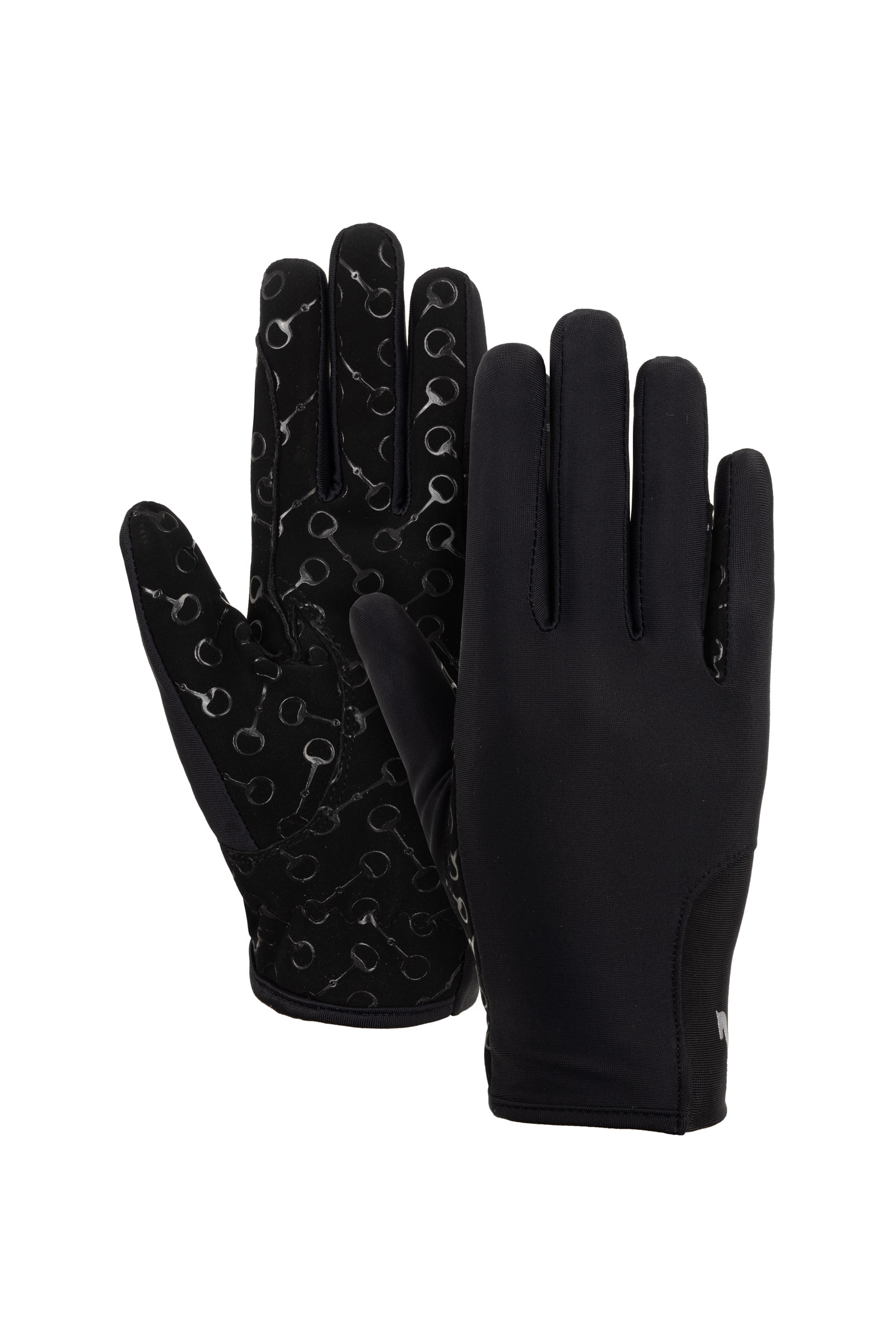 Horze Guanti da equitazione per bambini con stampa in silicone sul palmo