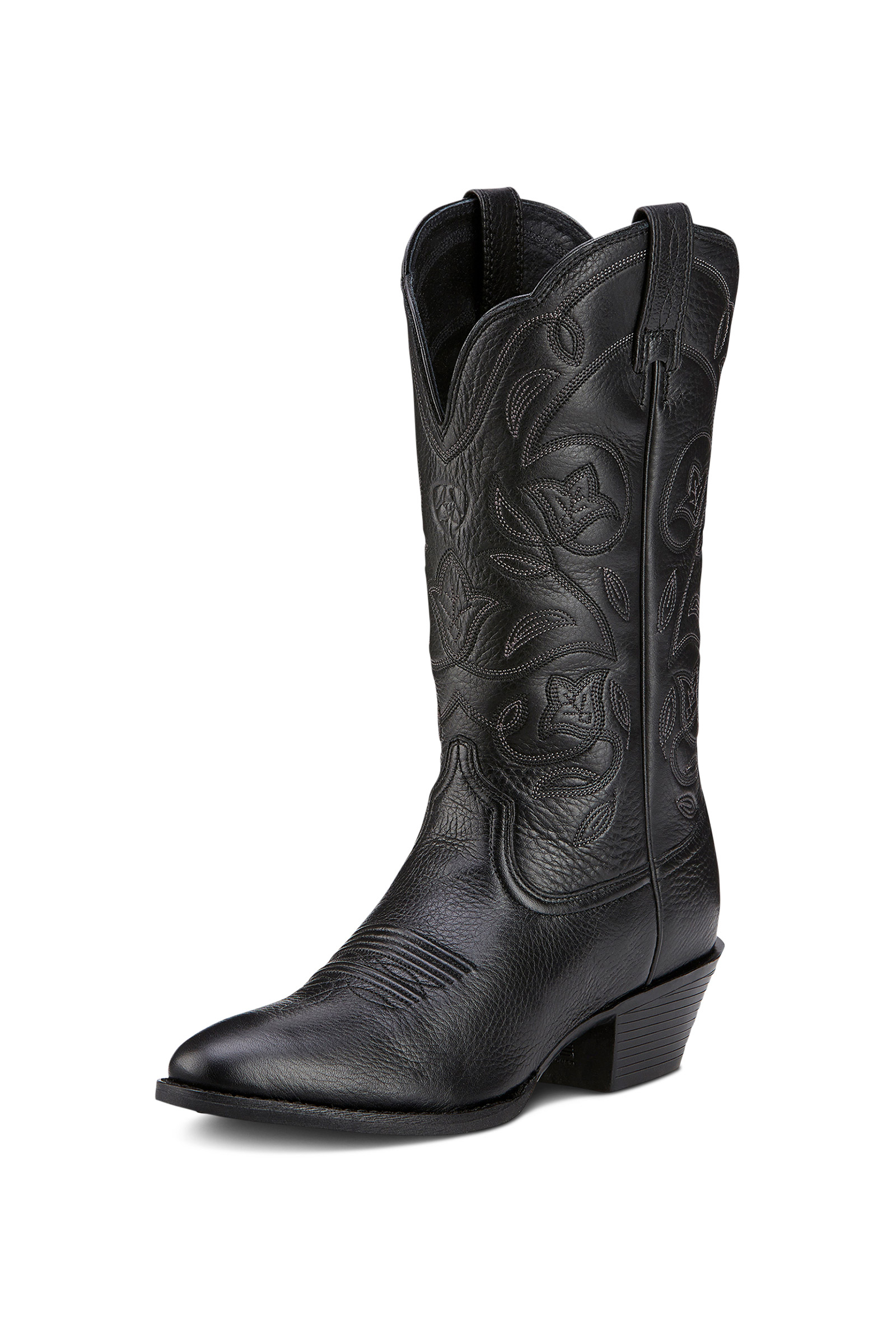 Black Deertan Ariat Heritage R Toe Stivali western donna