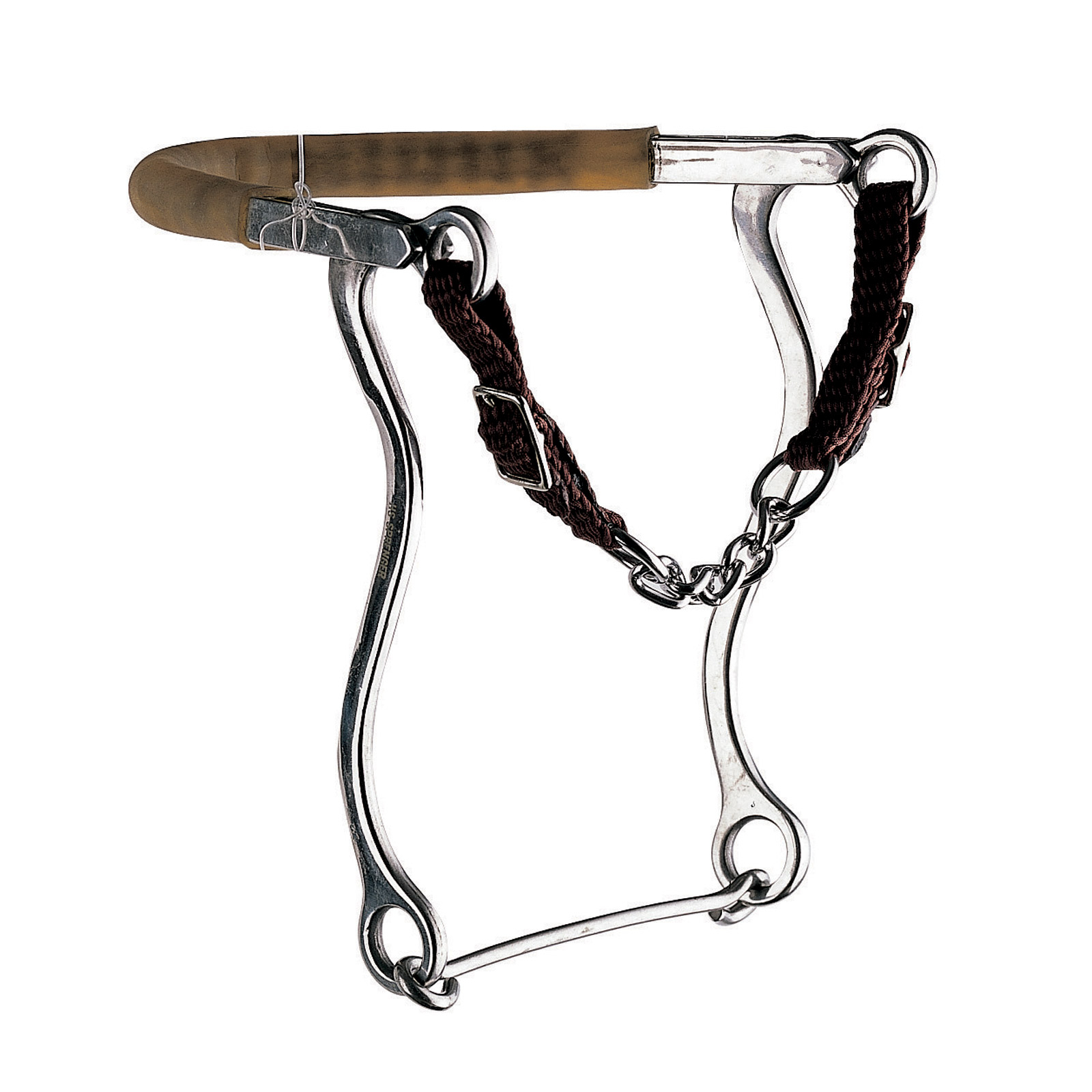 Sprenger Morso Hackamore con catenella e guance in acciaio inossidabile, 31 cm