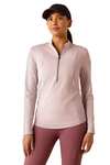 Ariat Breathe maglia tecnica da donna a maniche lunghe con 1/4 zip
