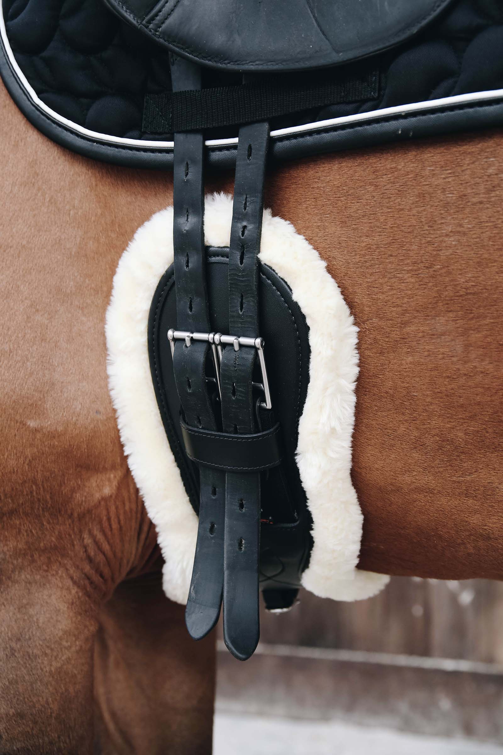 Kentucky Horsewear Sottopancia anatomico in pelle di montone
