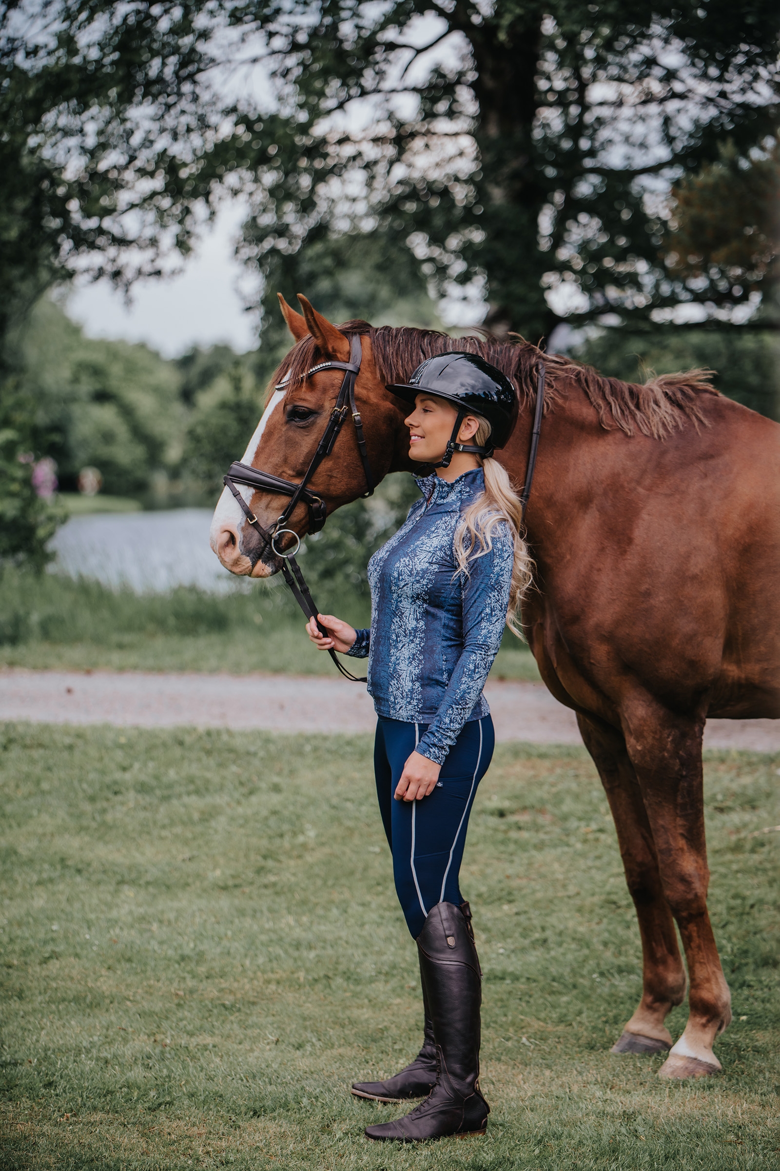 Mountain Horse Jade Leggins da equitazione Full Grip Tech per bambini