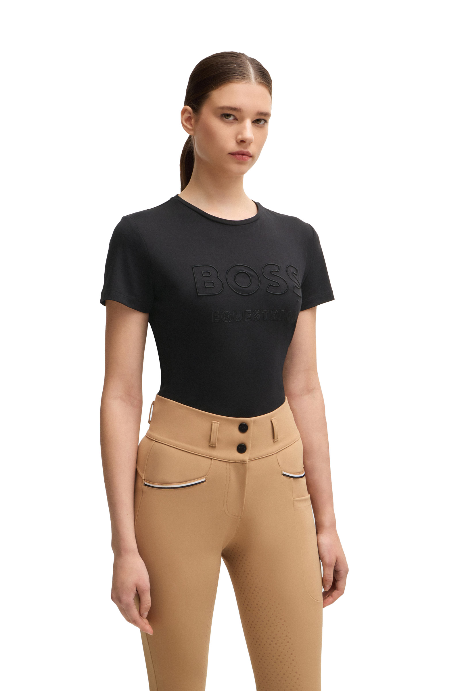 Boss Maya T-shirt da donna con ricamo