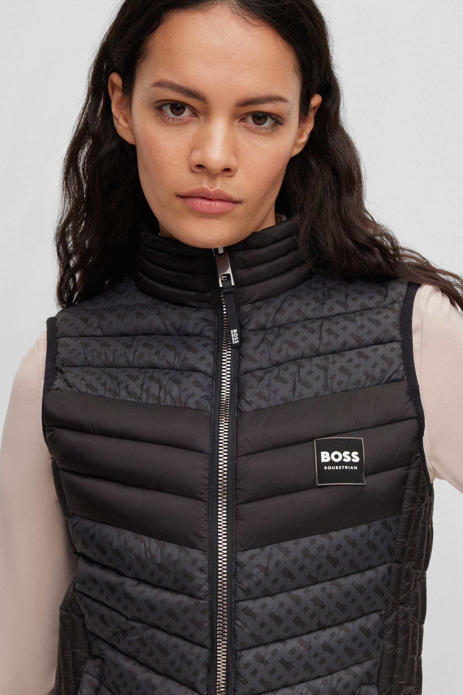 Gilet da donna con monogramma Boss Bea