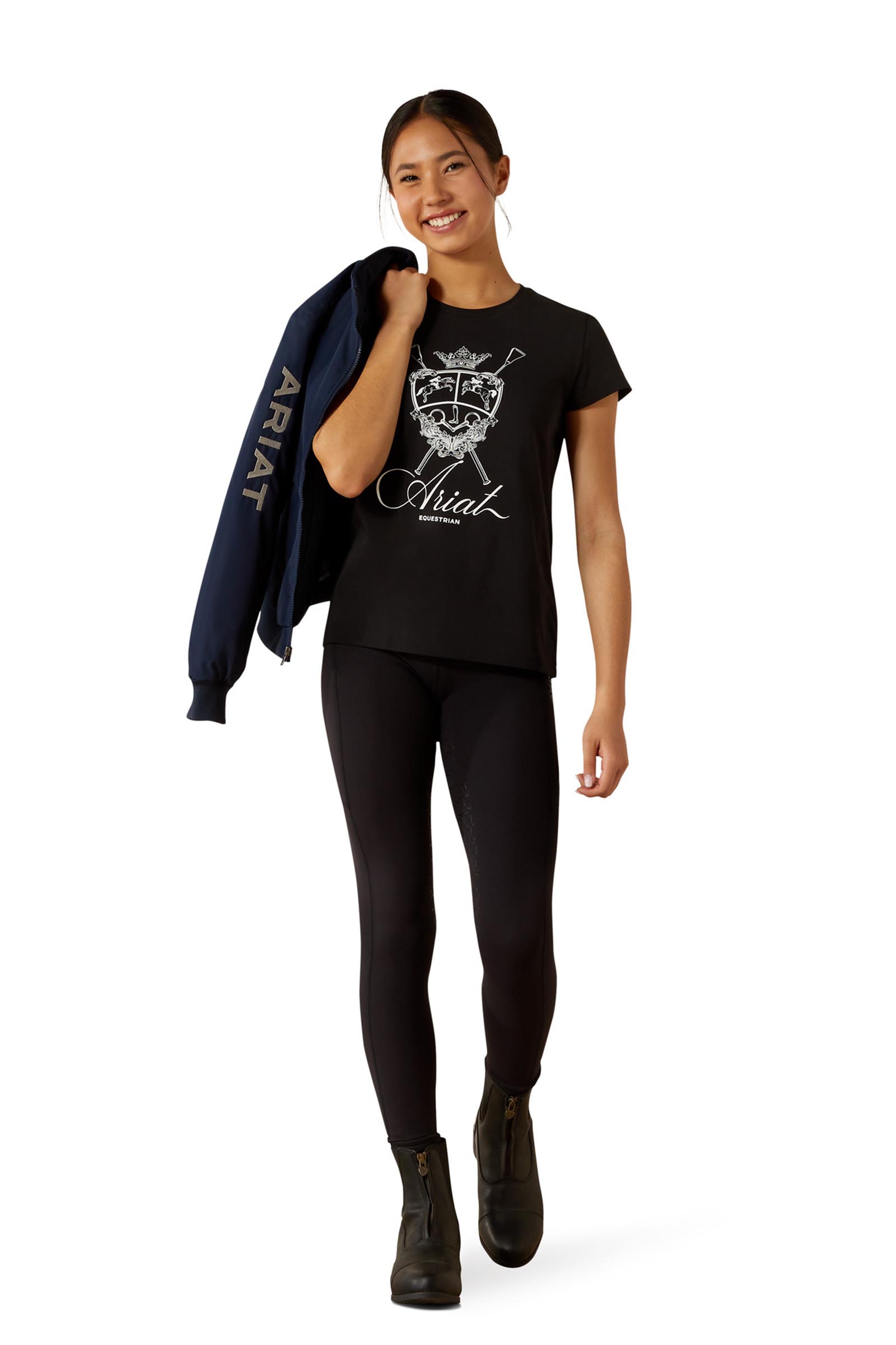 Ariat Ritzy Logo maglietta a maniche corte per bambini