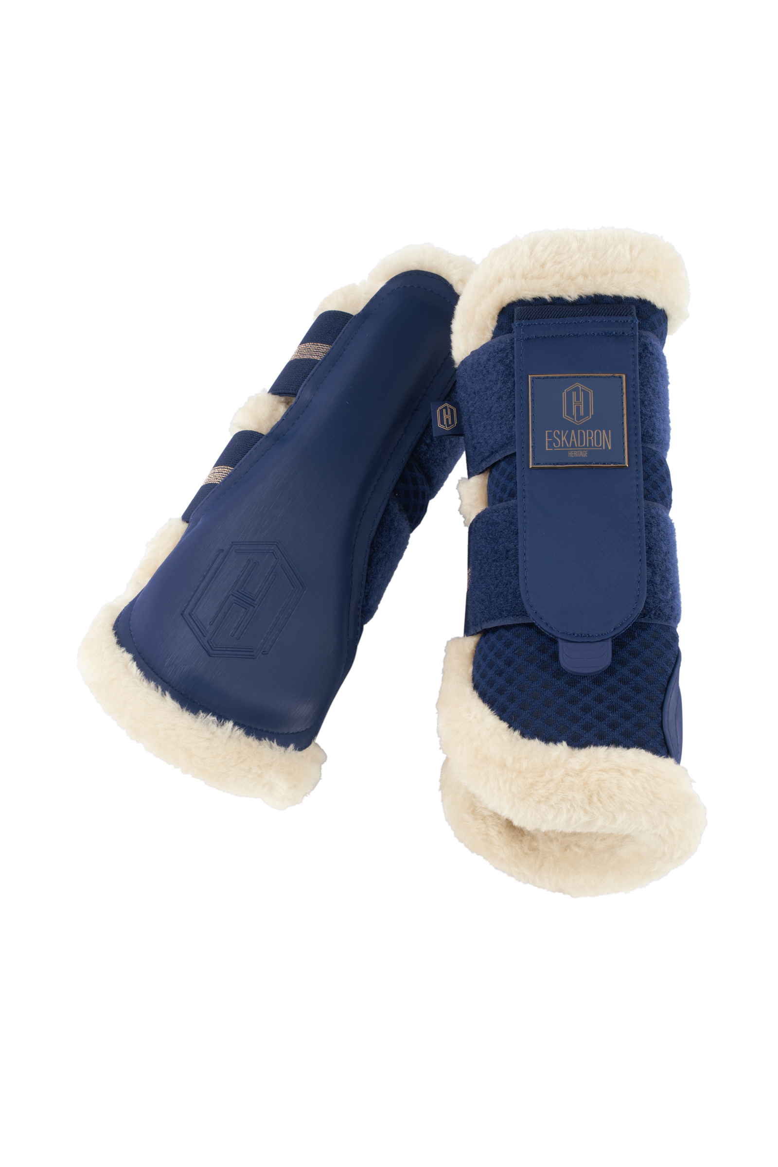 True Blue Eskadron Heritage AW24 Stivali da cavallo in rete con pelliccia sintetica