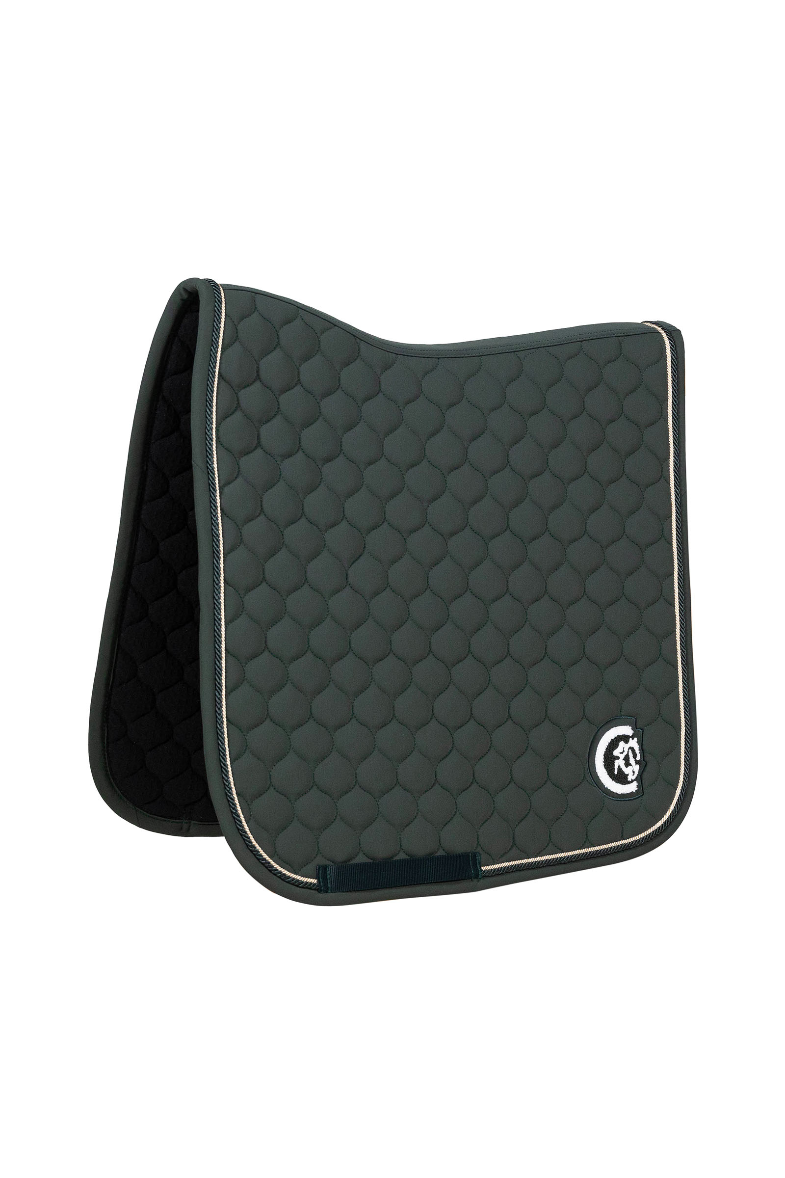 pine green Kentucky Horsewear sottosella da dressage onion quilt 3D logo