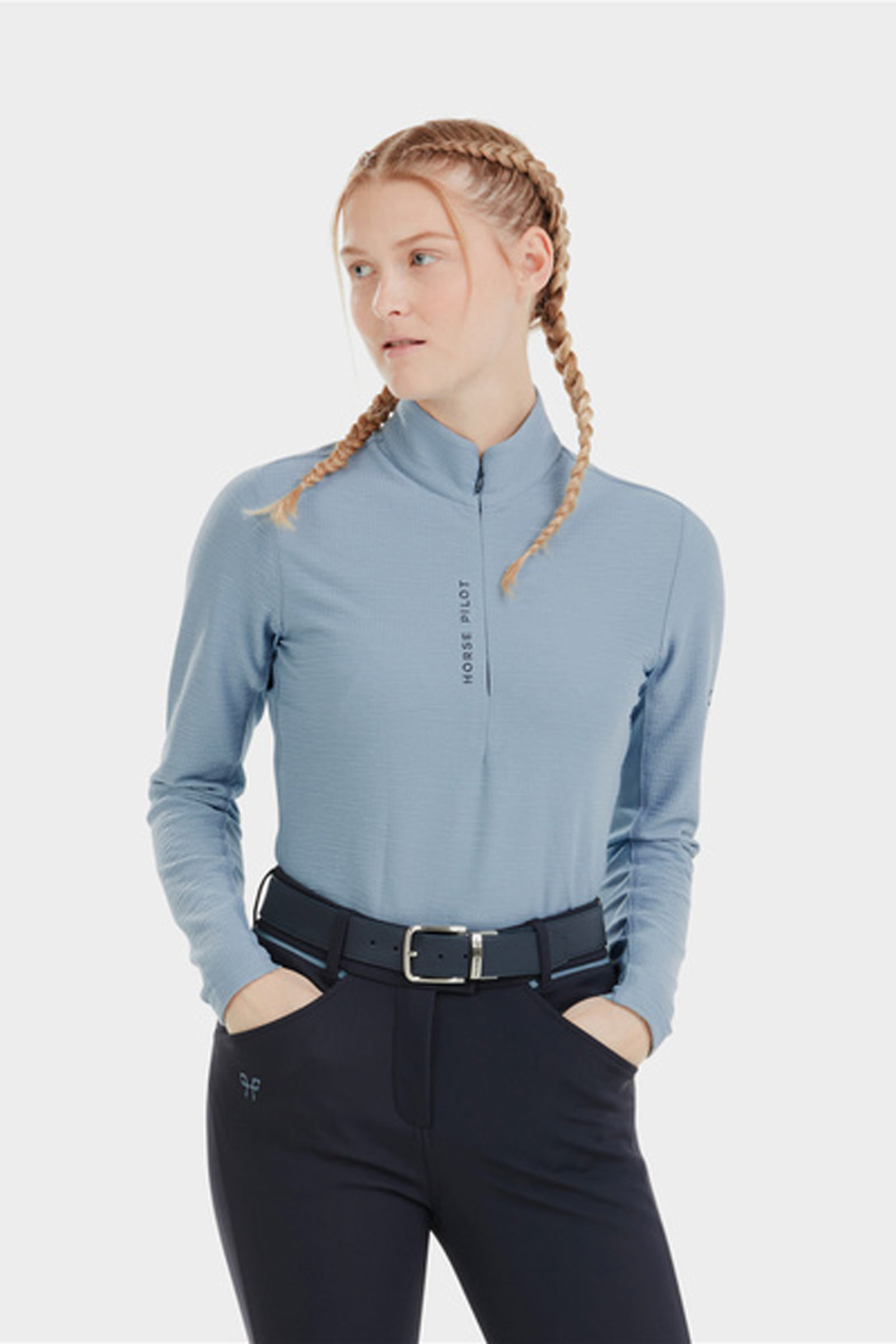Ashley Blue Horse Pilot Suntech Camicia da donna