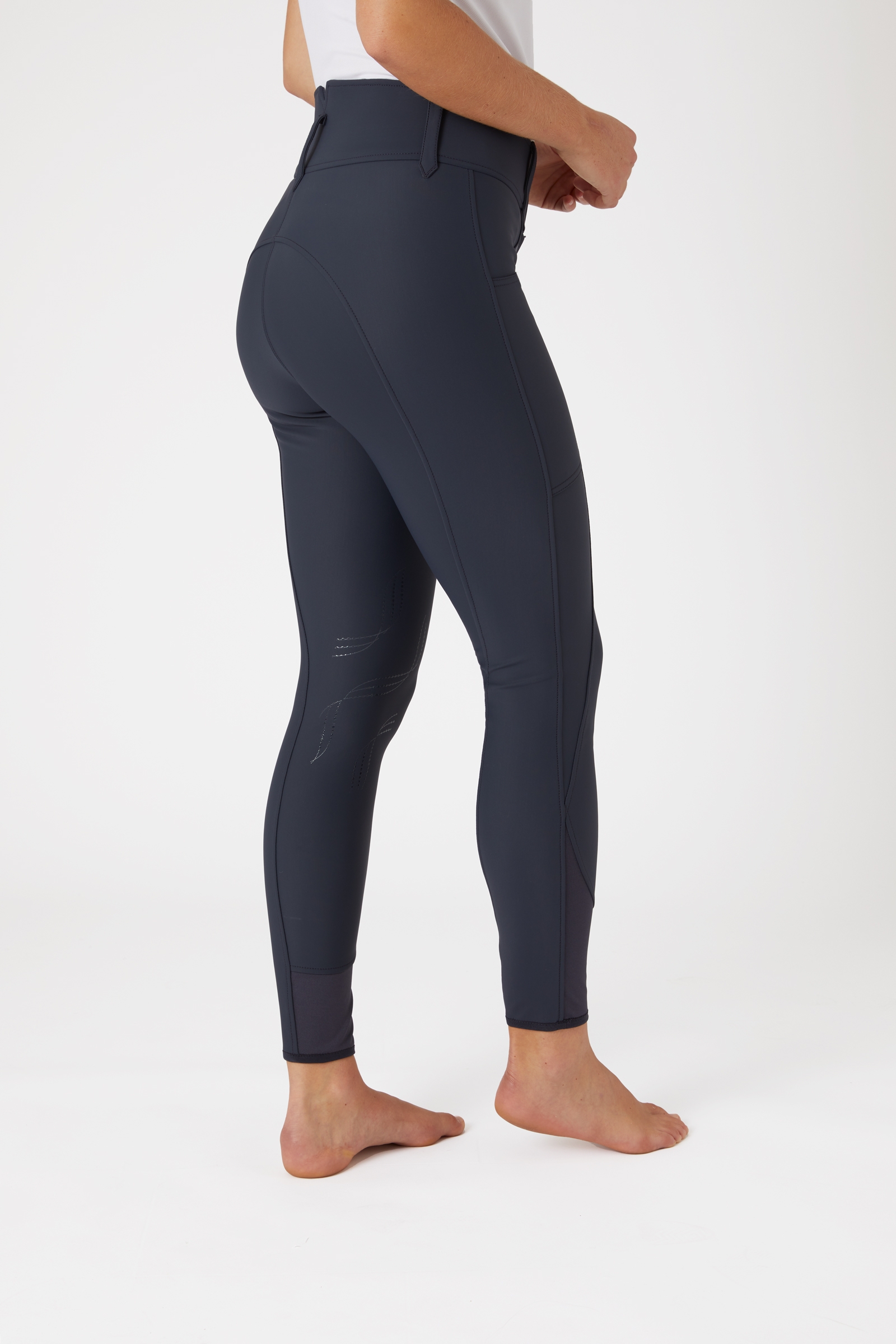 Horze Indira Pantaloni da equitazione a vita alta con grip al ginocchio da donna