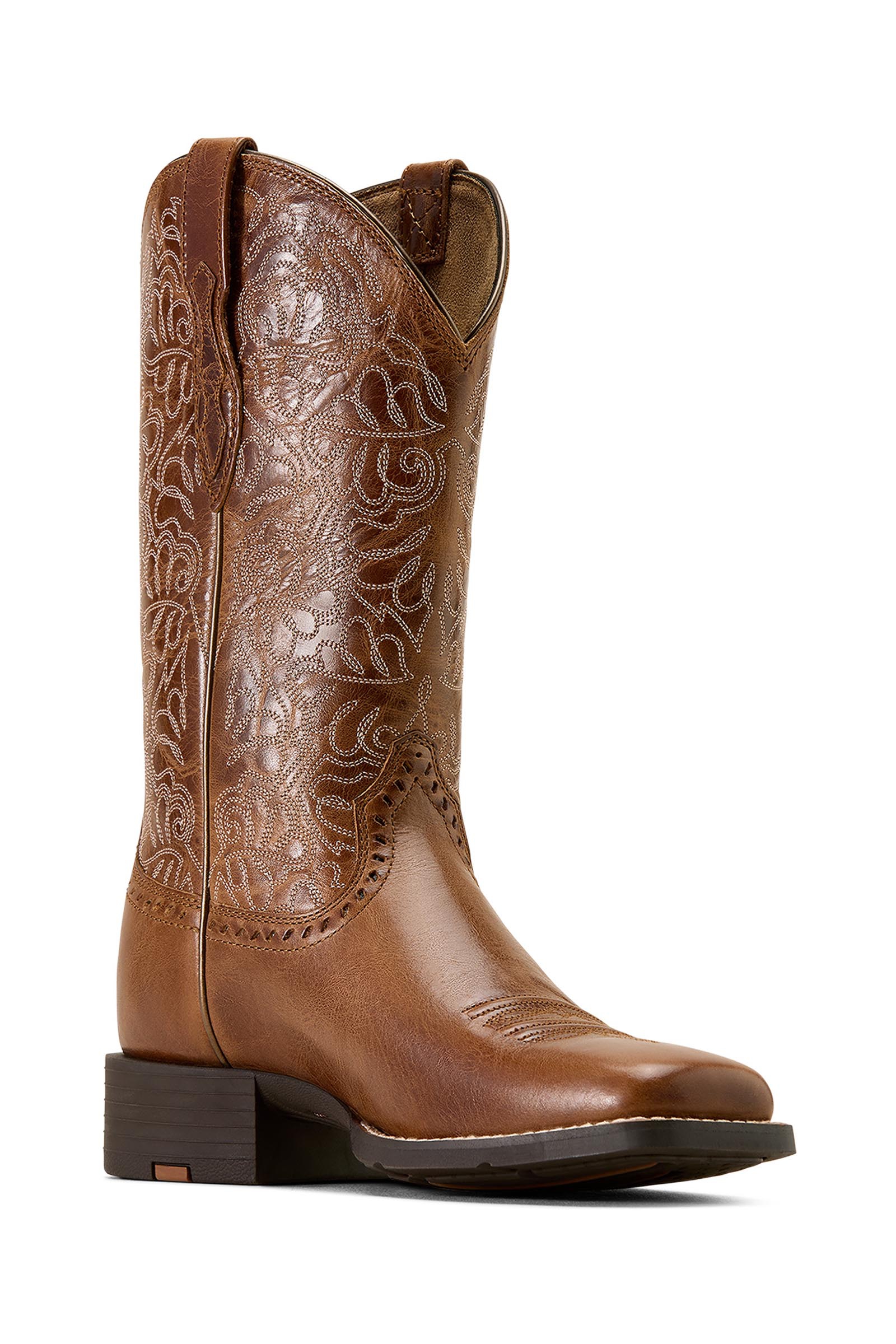 Aged Tan Ariat Remuda Round Up stivali western da donna