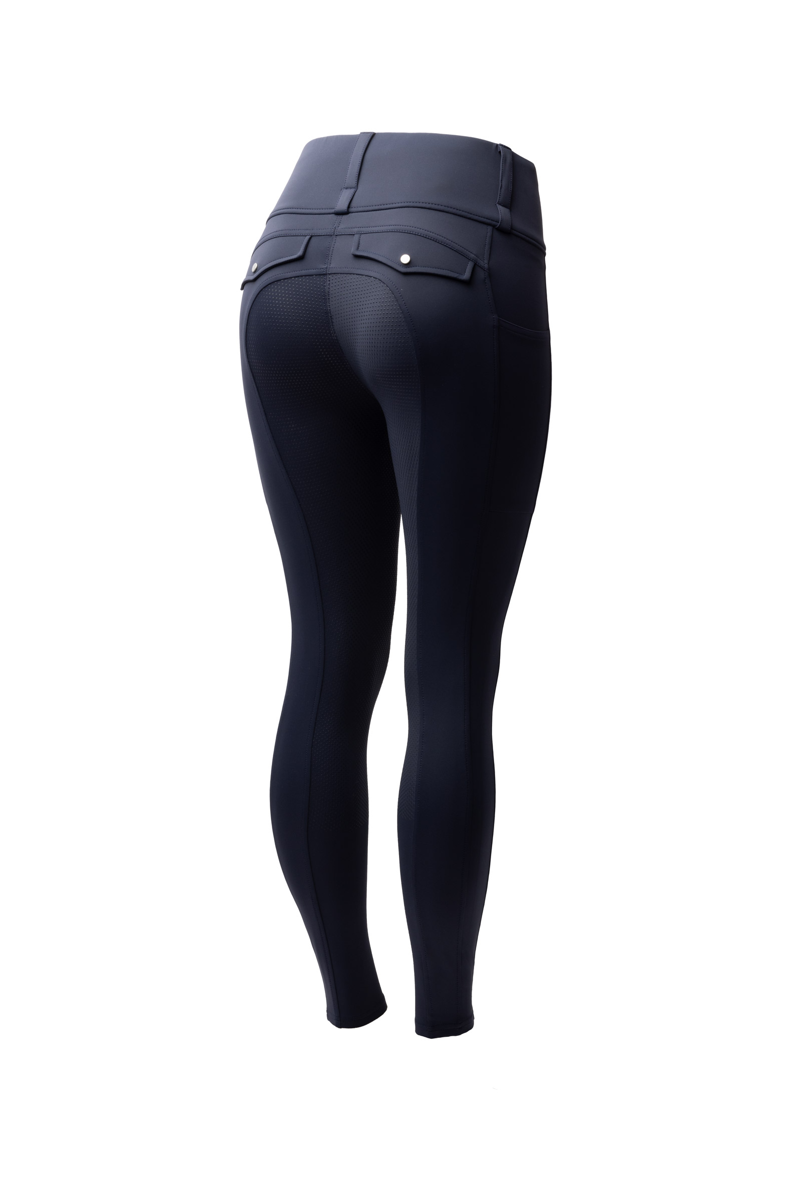 Overture navy Horze Anya leggings da equitazione donna con full seat in silicone UPF 50+