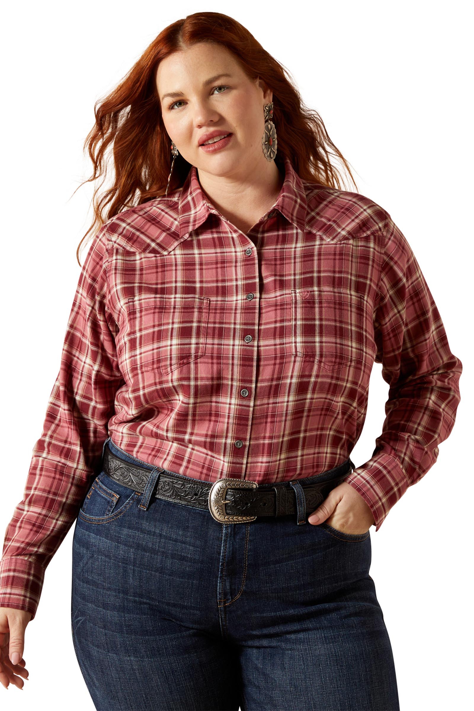 Sunkissed Plaid Ariat Billie Jean camicia a maniche lunghe da donna