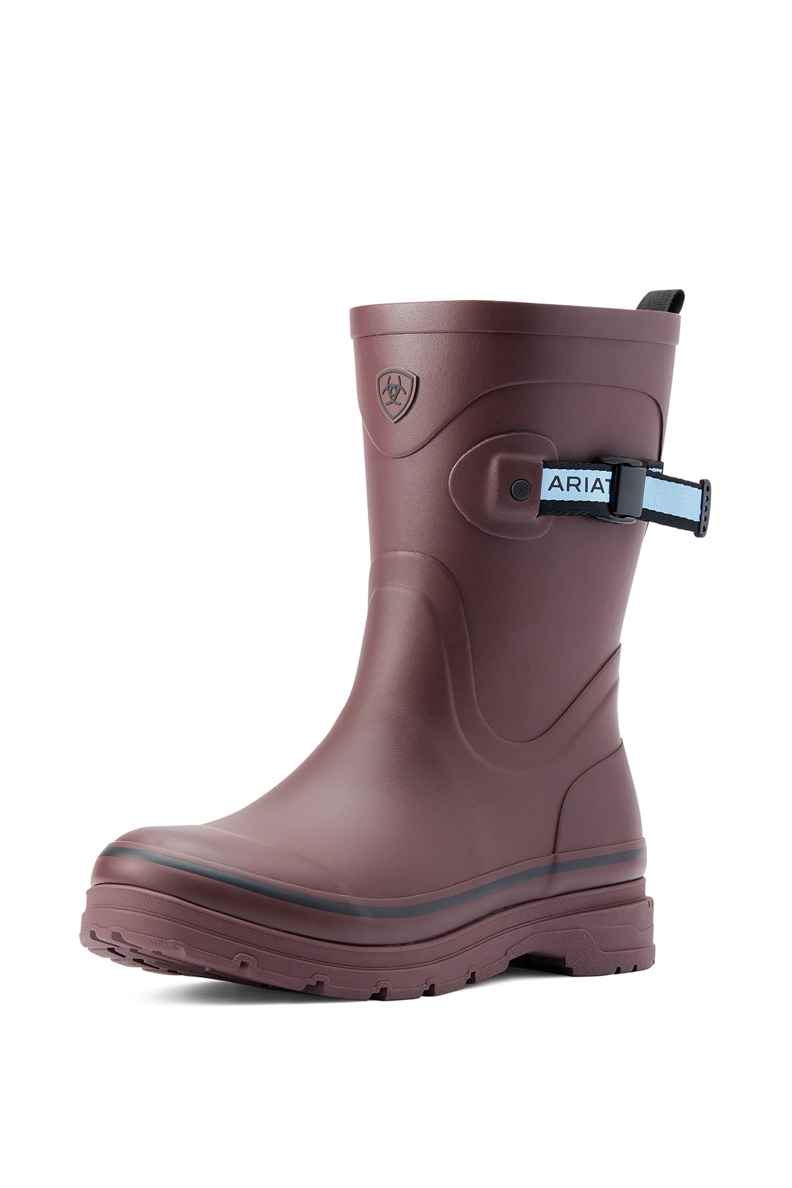 Maroon Ariat Kelmarsh Mid stivali in gomma da donna di media altezza