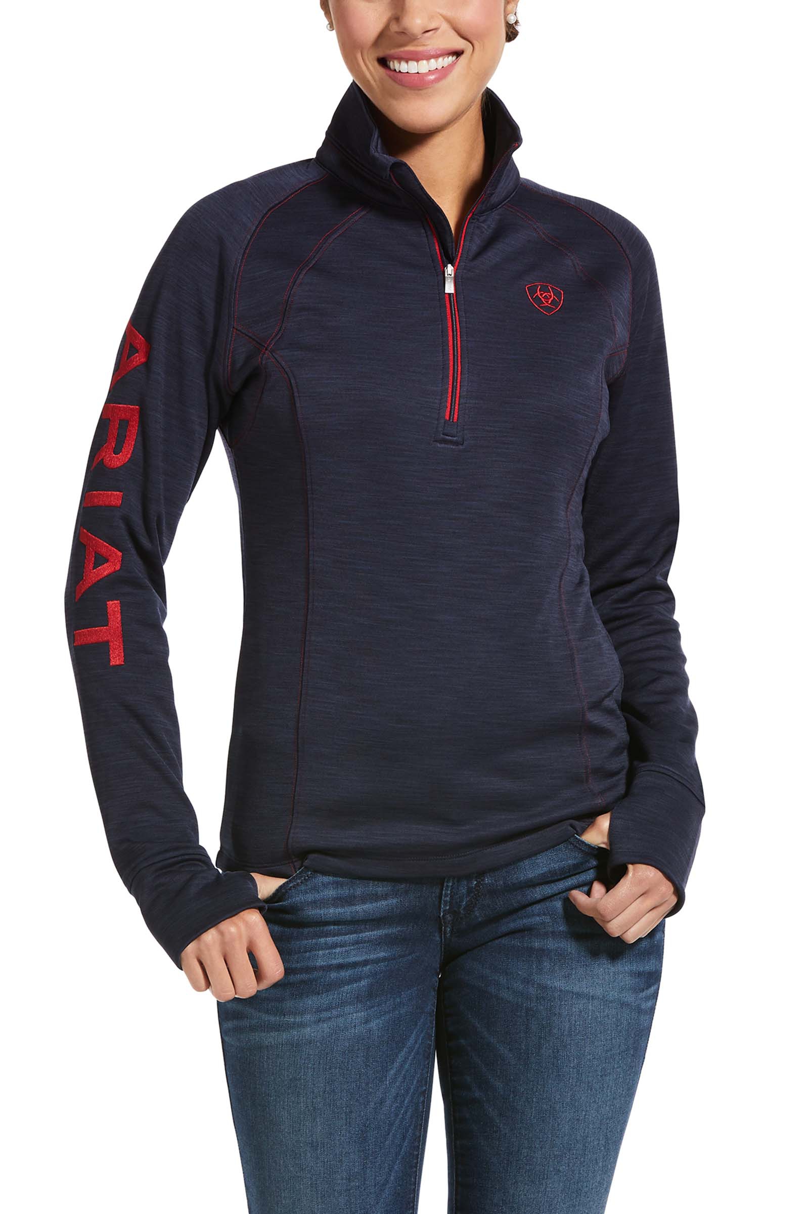 Ariat Tek Team Felpa da donna con 1/2 zip