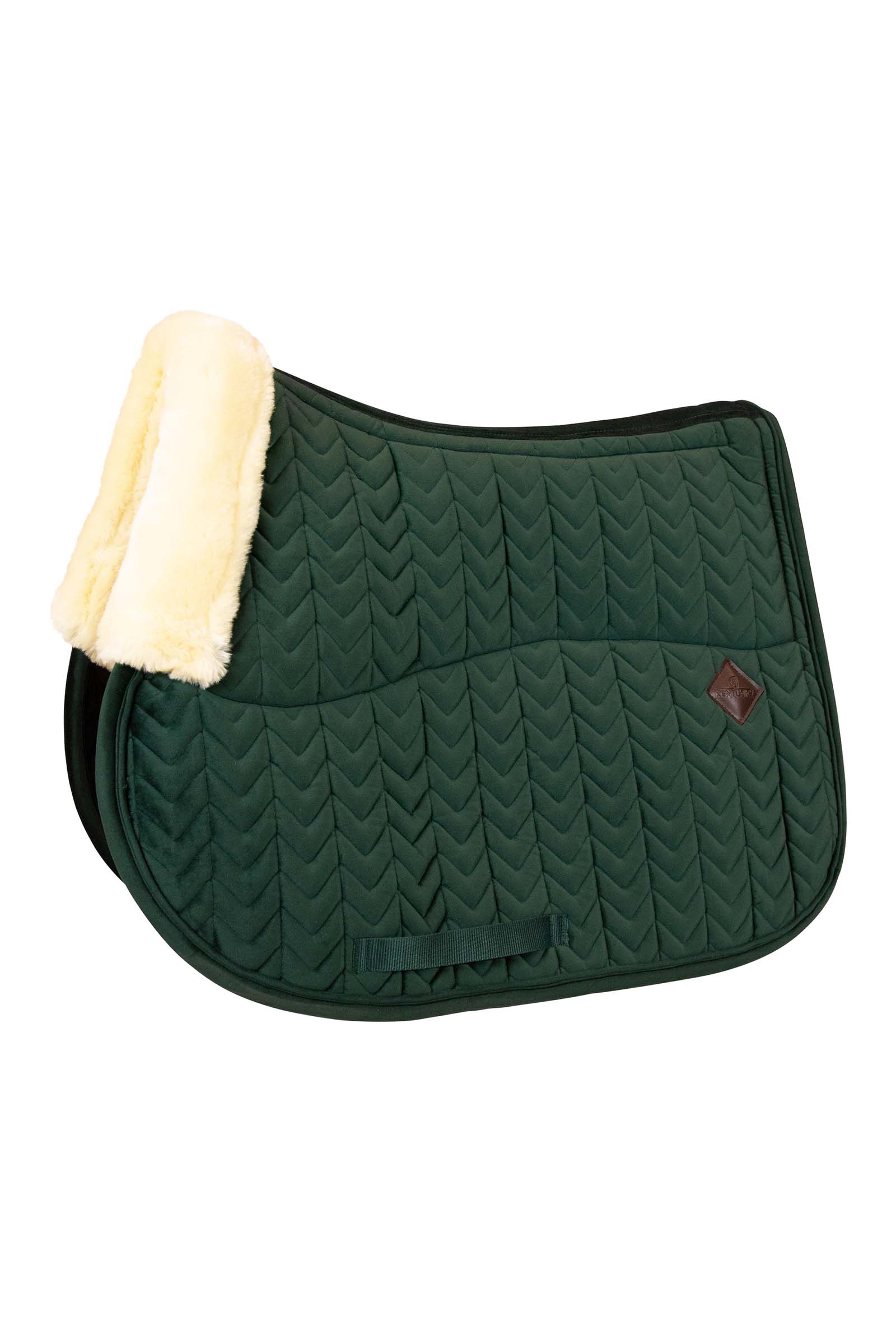 Ponderosa Pine Dark green Kentucky Horsewear Sottosella da salto Velvet Skin Friendly