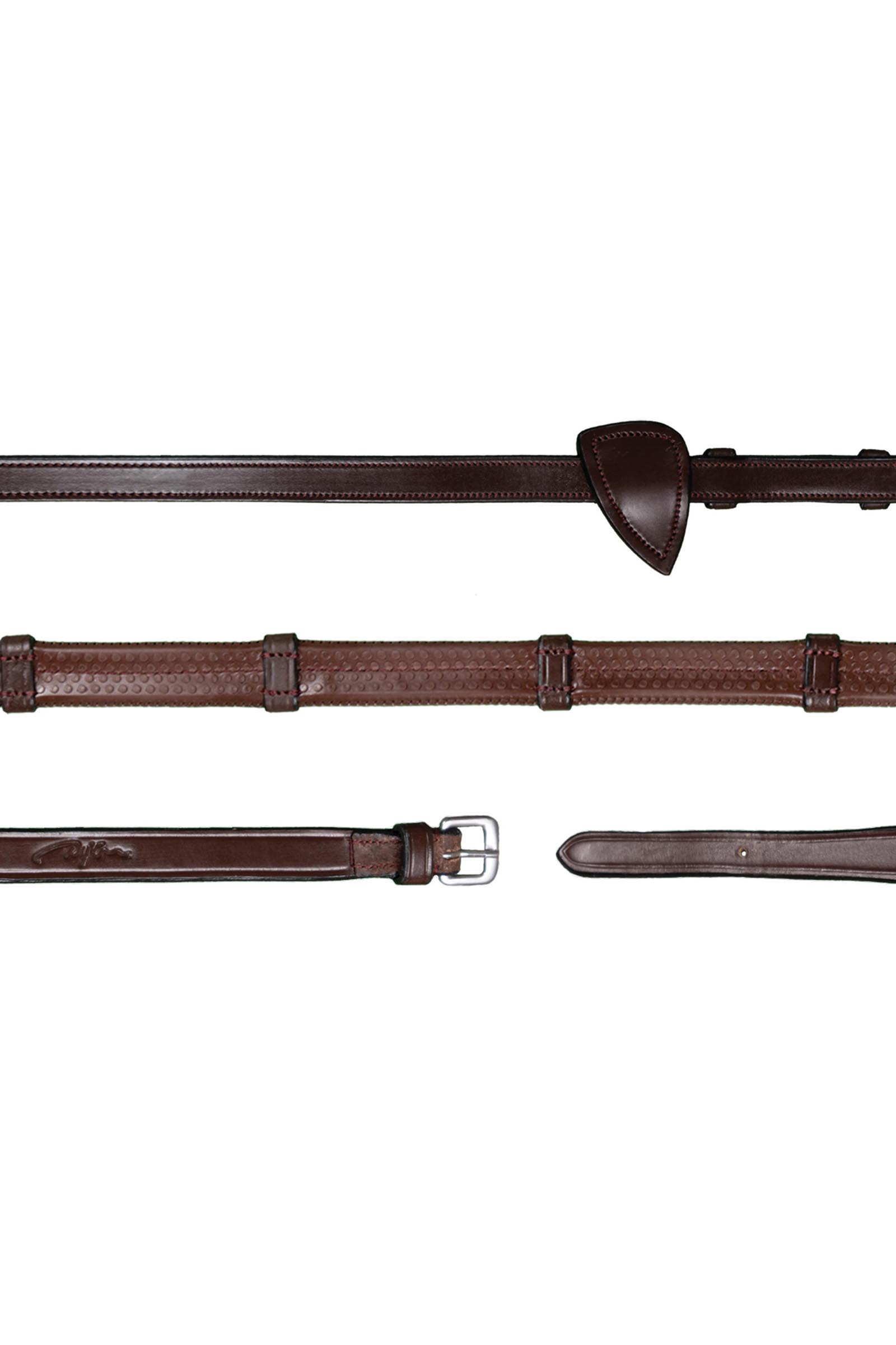 Dy'on New English Collection redini in gomma 13 mm con 7 fermate in cuoio  